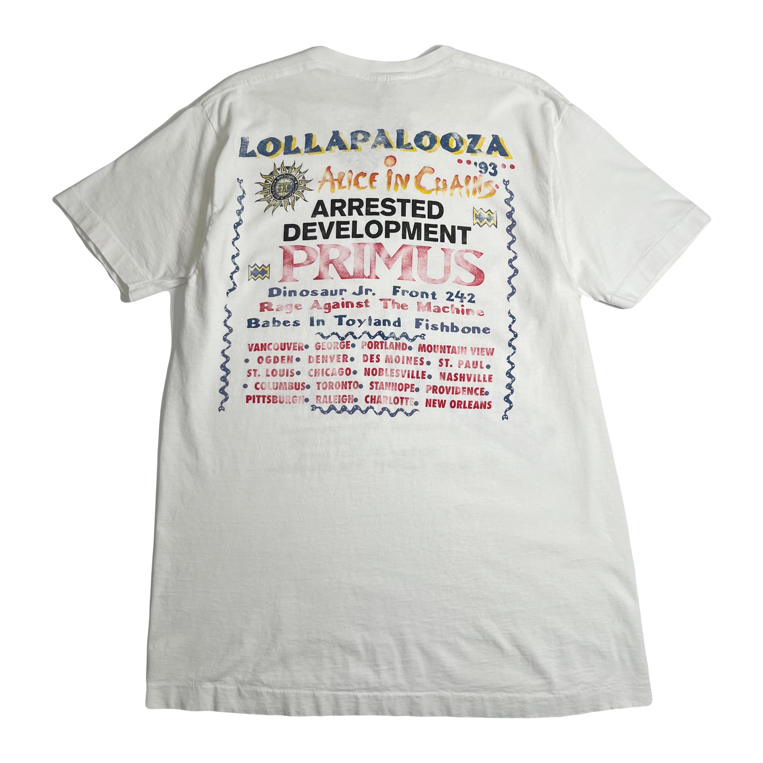 1993 Lollapalooza Music Festival Band Tee XL