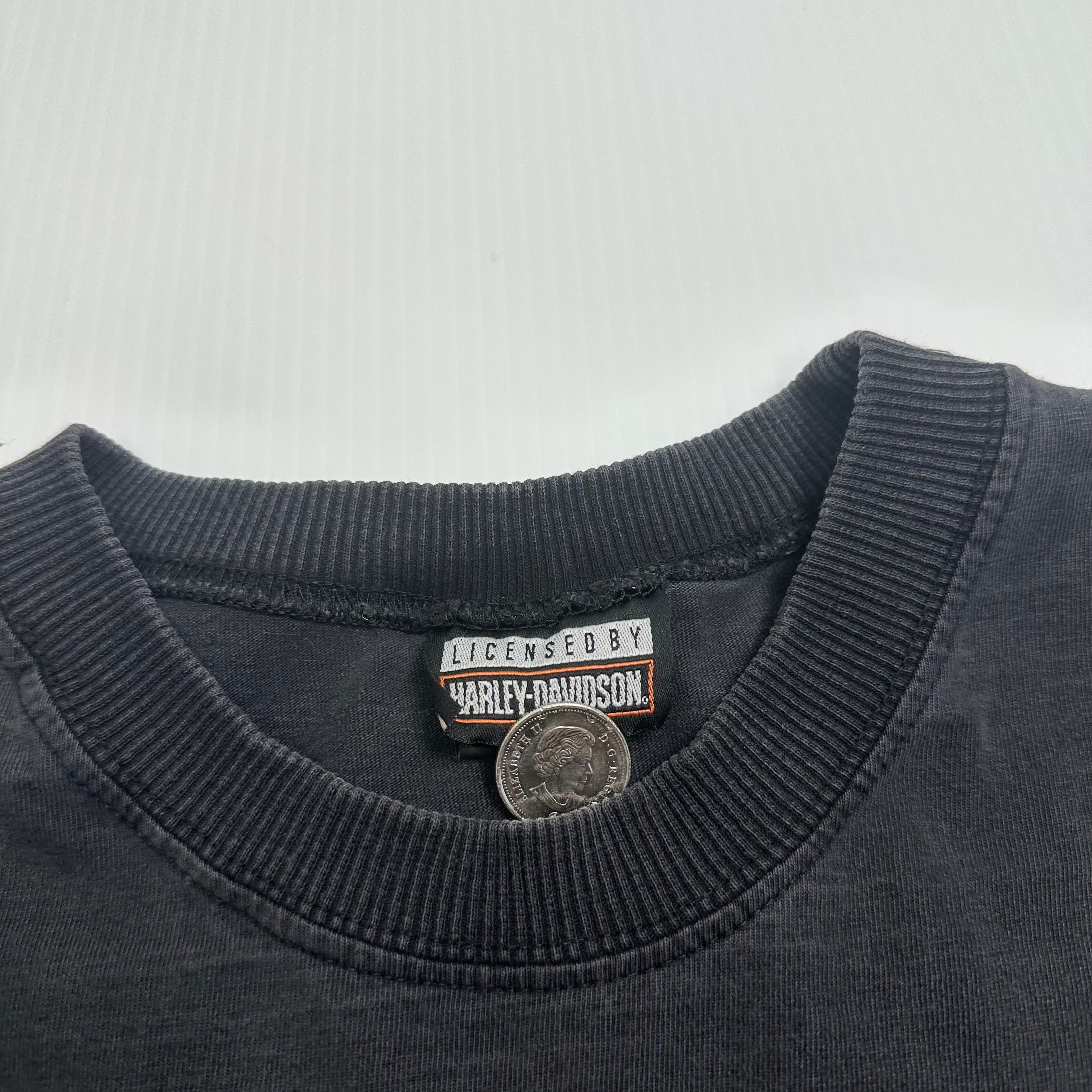 Vintage Harley Davidson Fatboy 24/7 Graphic Tee XL