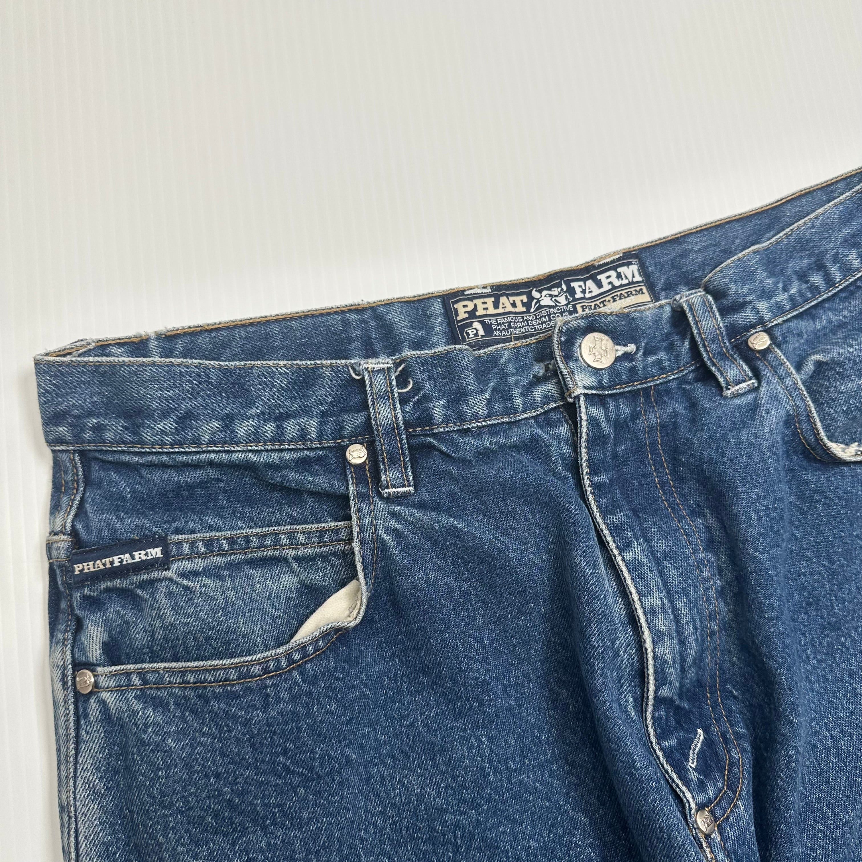 Y2K Phat Farm Wide Leg Denim 34