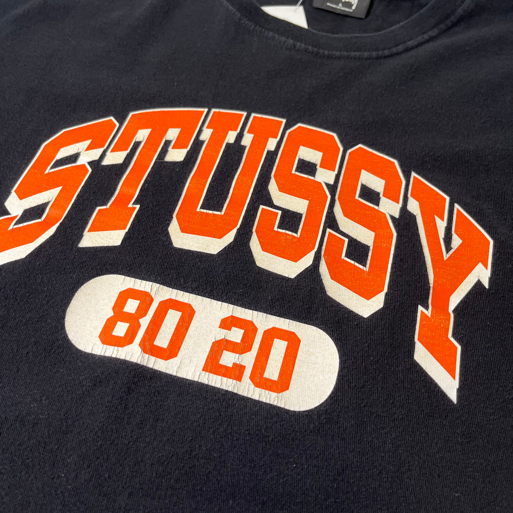 Stussy 80 20 Collegiate Text Tee L
