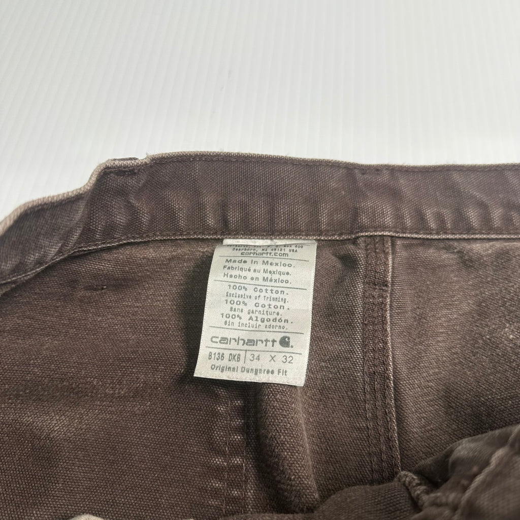 Vintage Carhartt Faded Double Knee Denim 8481 33