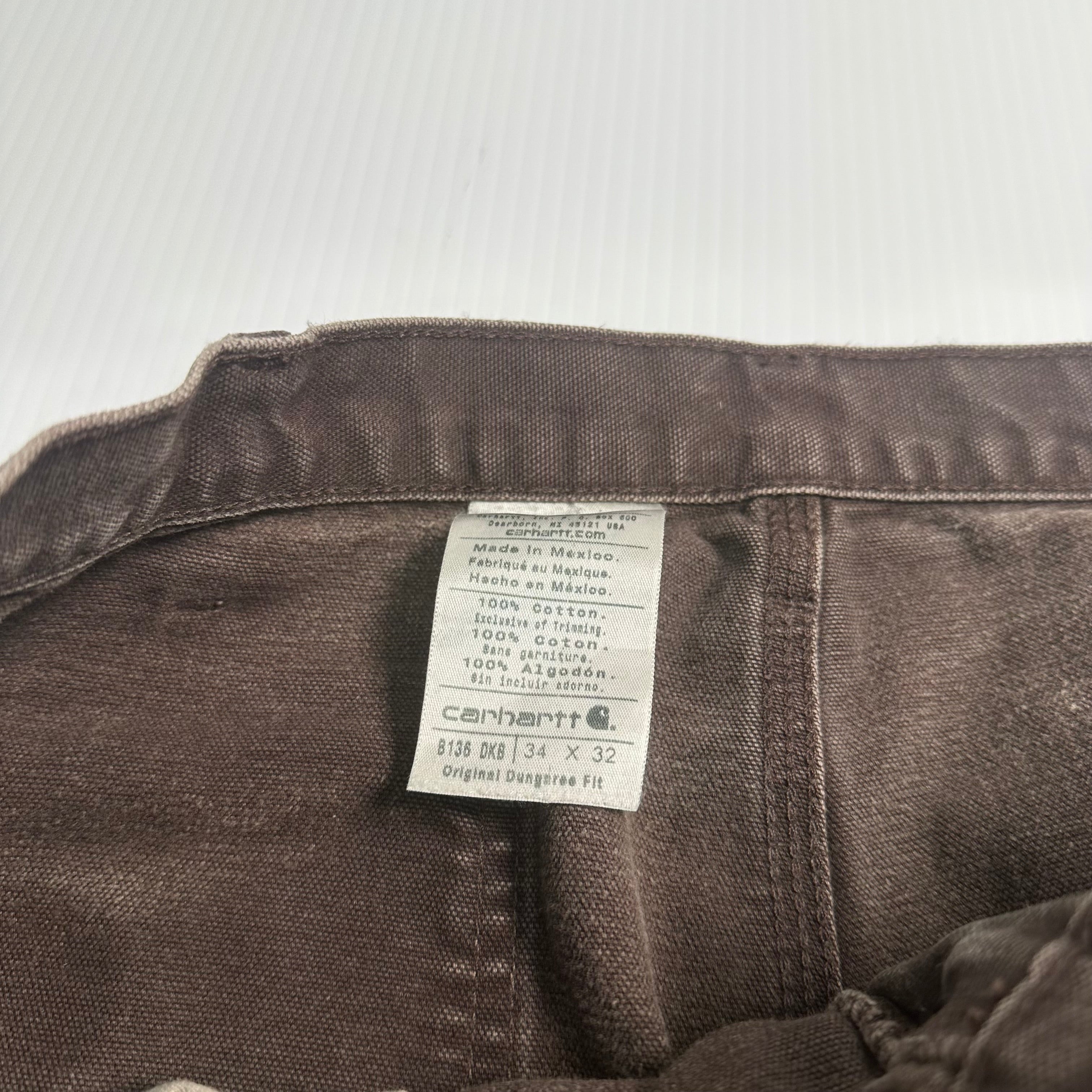 Vintage Carhartt Faded Double Knee Denim 8481 33