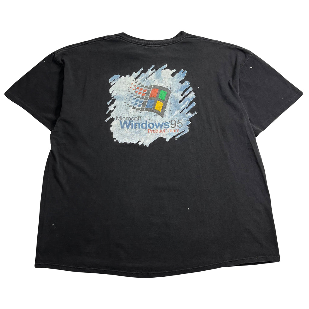 Vintage Microsoft Windows 95 Distressed Tee XXL