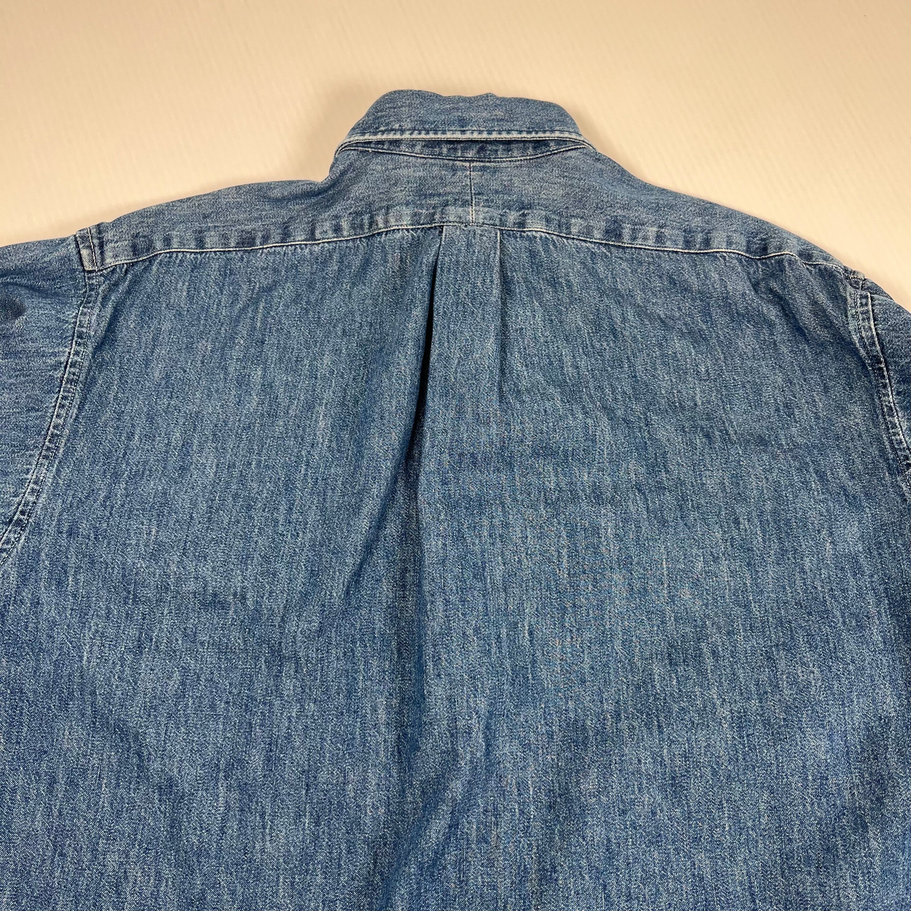 Vintage Polo Ralph Lauren Denim Button Up Shirt L