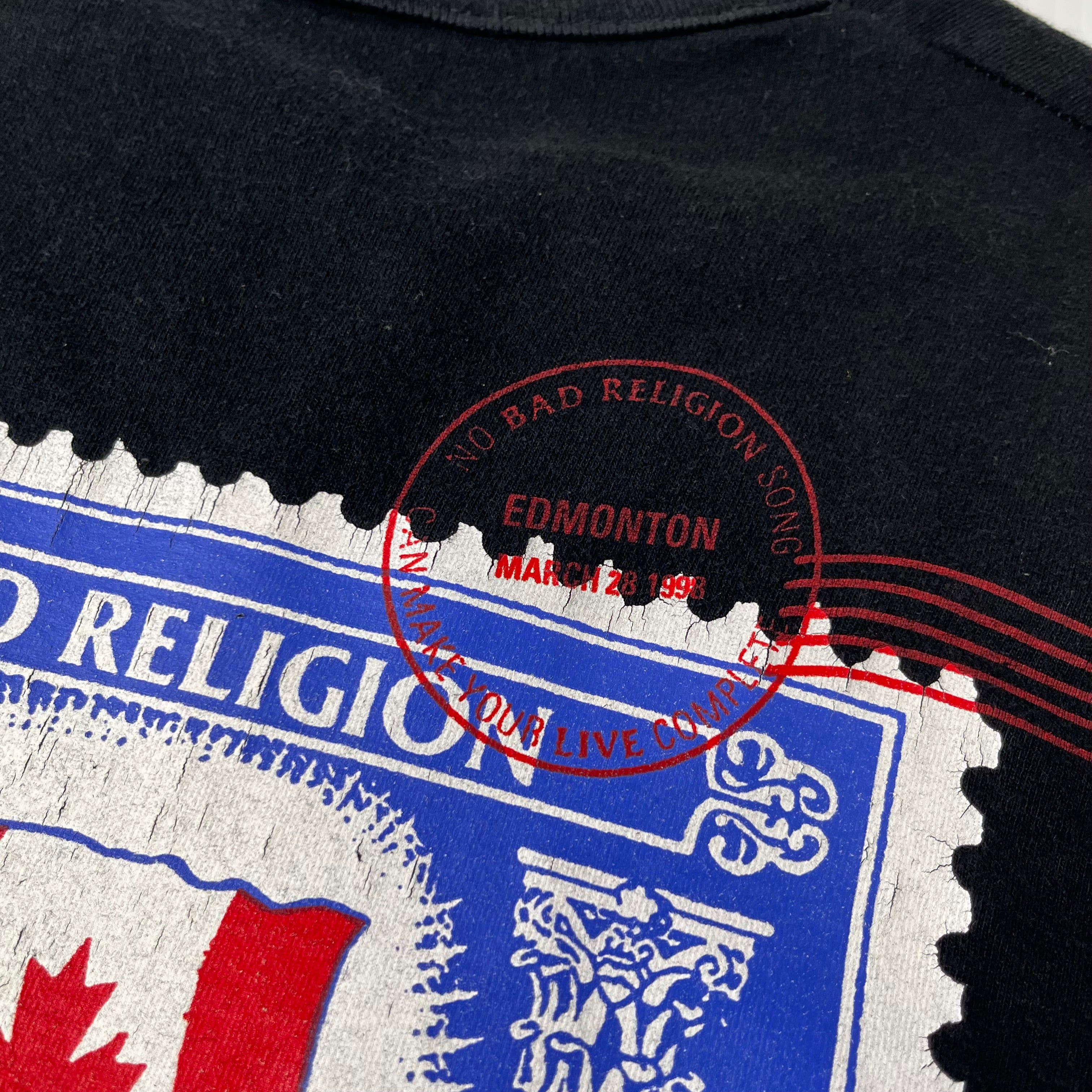 Vintage Bad Religion Edmonton Band Tee L