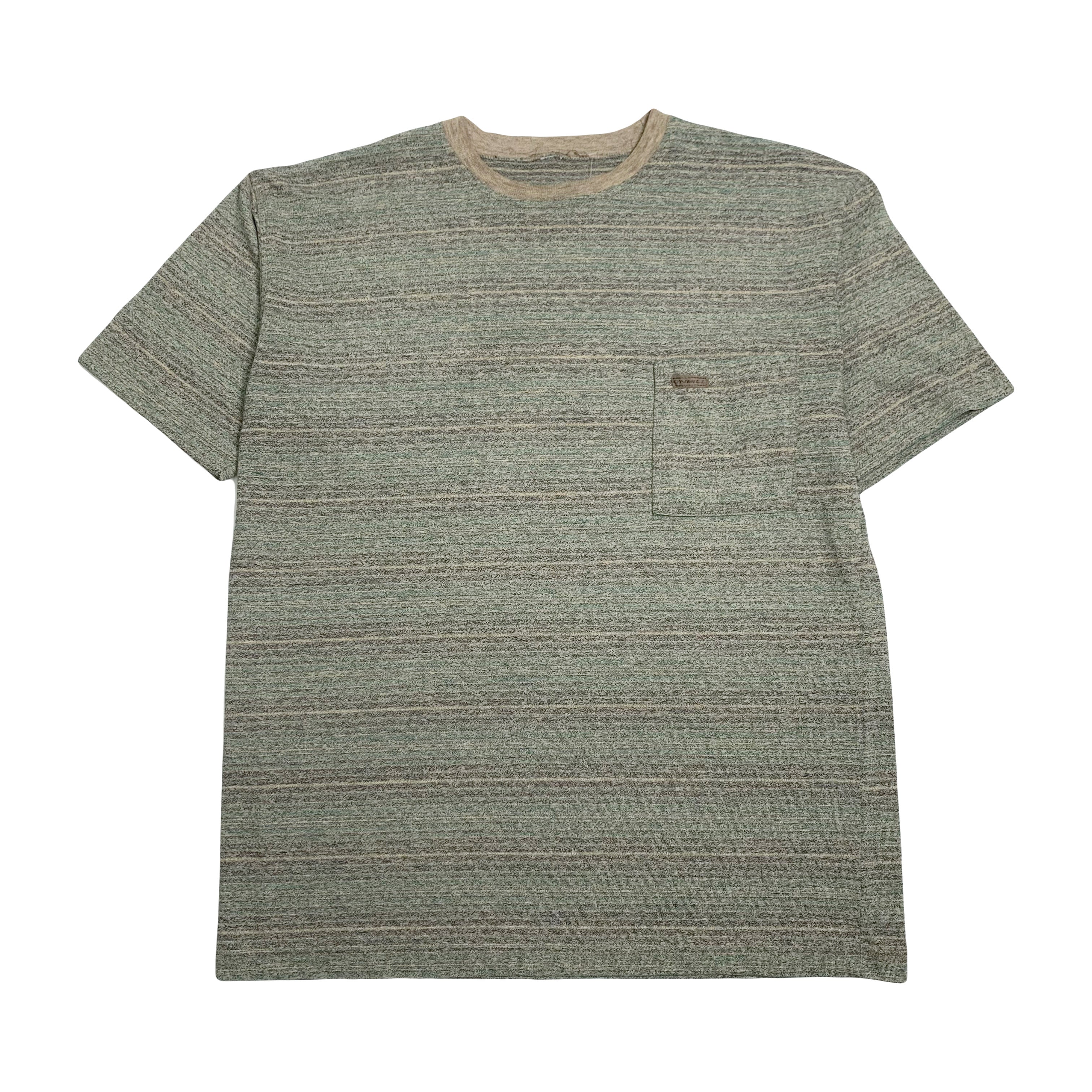 Vintage O'Neill Striped Pocket Tee XL