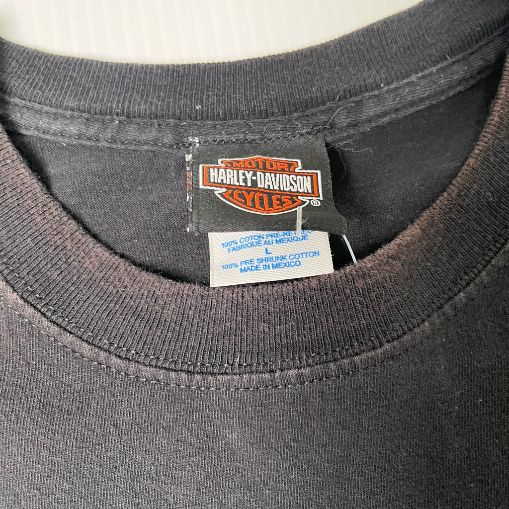 Harley Davidson Fat Boys Rule Red Deer Alberta Tee L