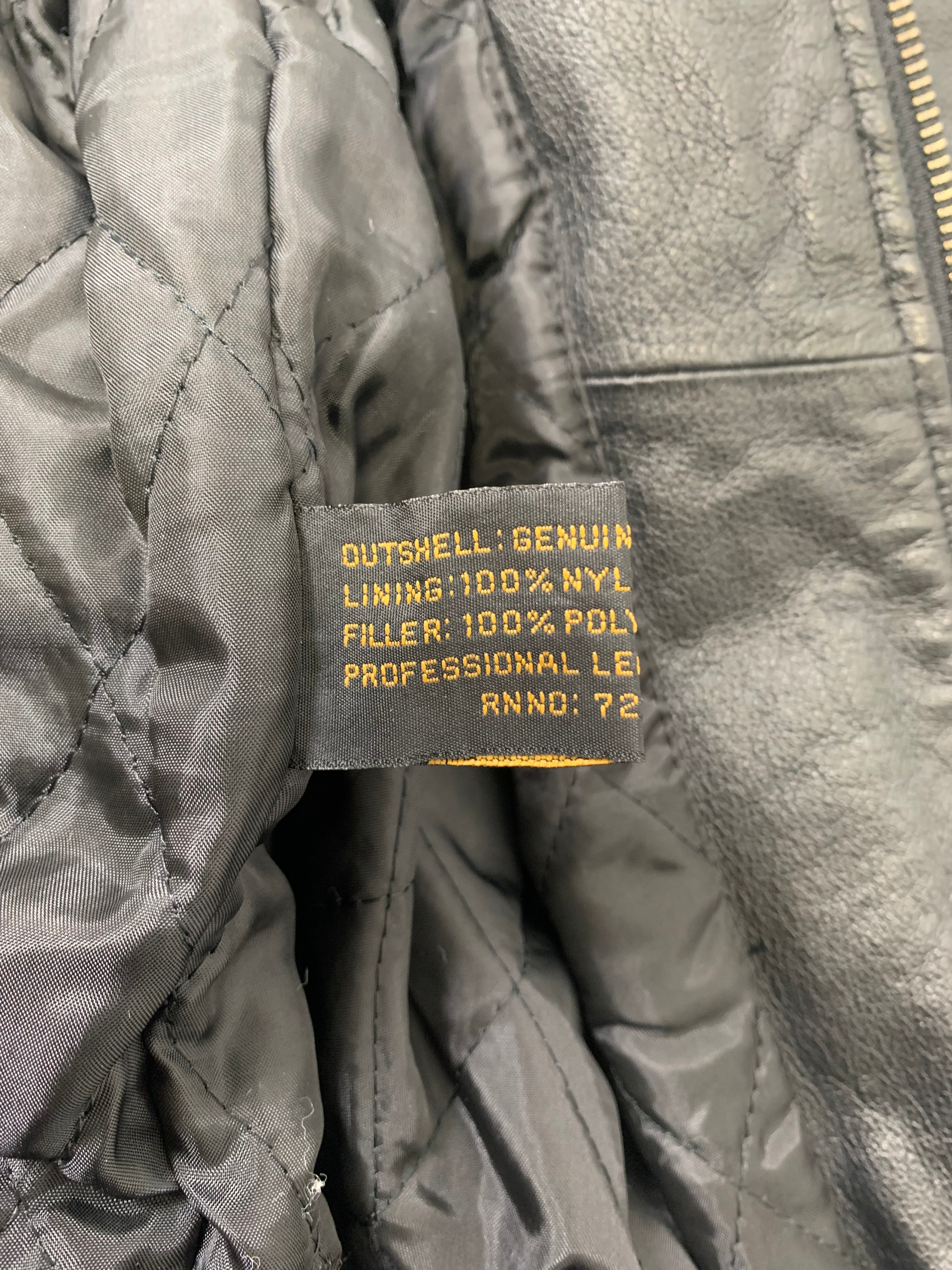 Vintage Adler Leather Bomber Jacket M