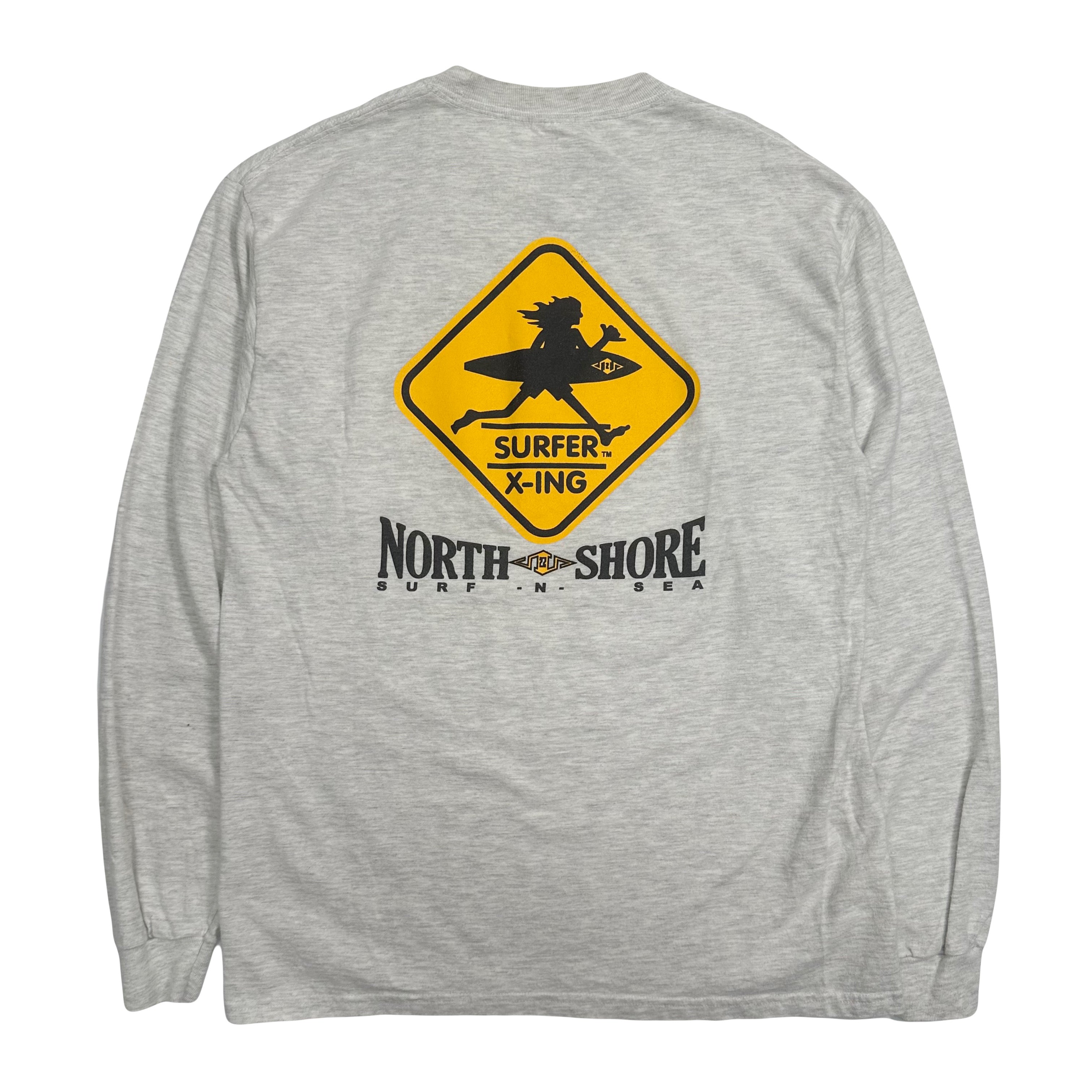 Vintage North Shore Hawaii Surfer X-Ing Longsleeve M