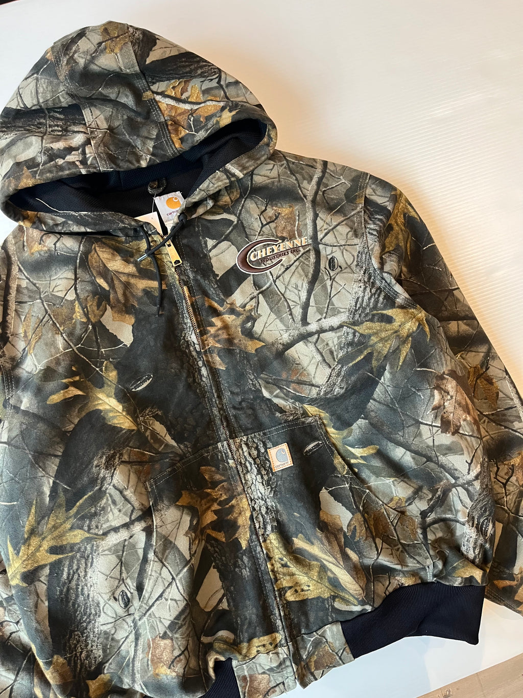 Vintage Carhartt Real Tree Hooded Zip Jacket XXL