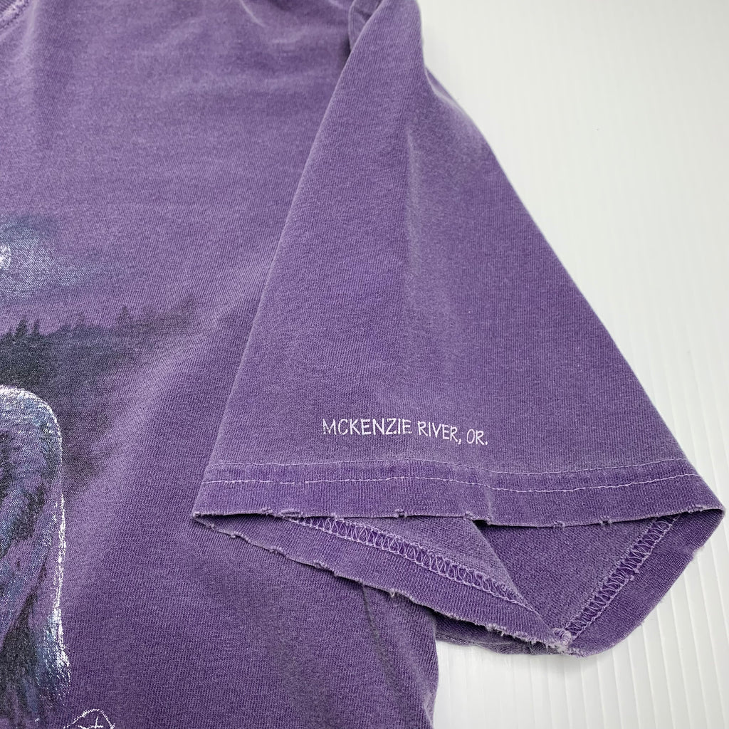 Vintage Distressed Wolf Graphic Tee XL