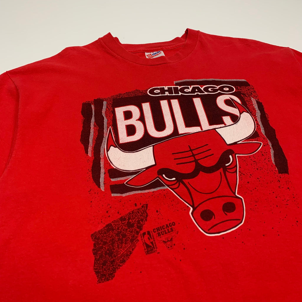 90s Red Chicago Bulls Tee XL
