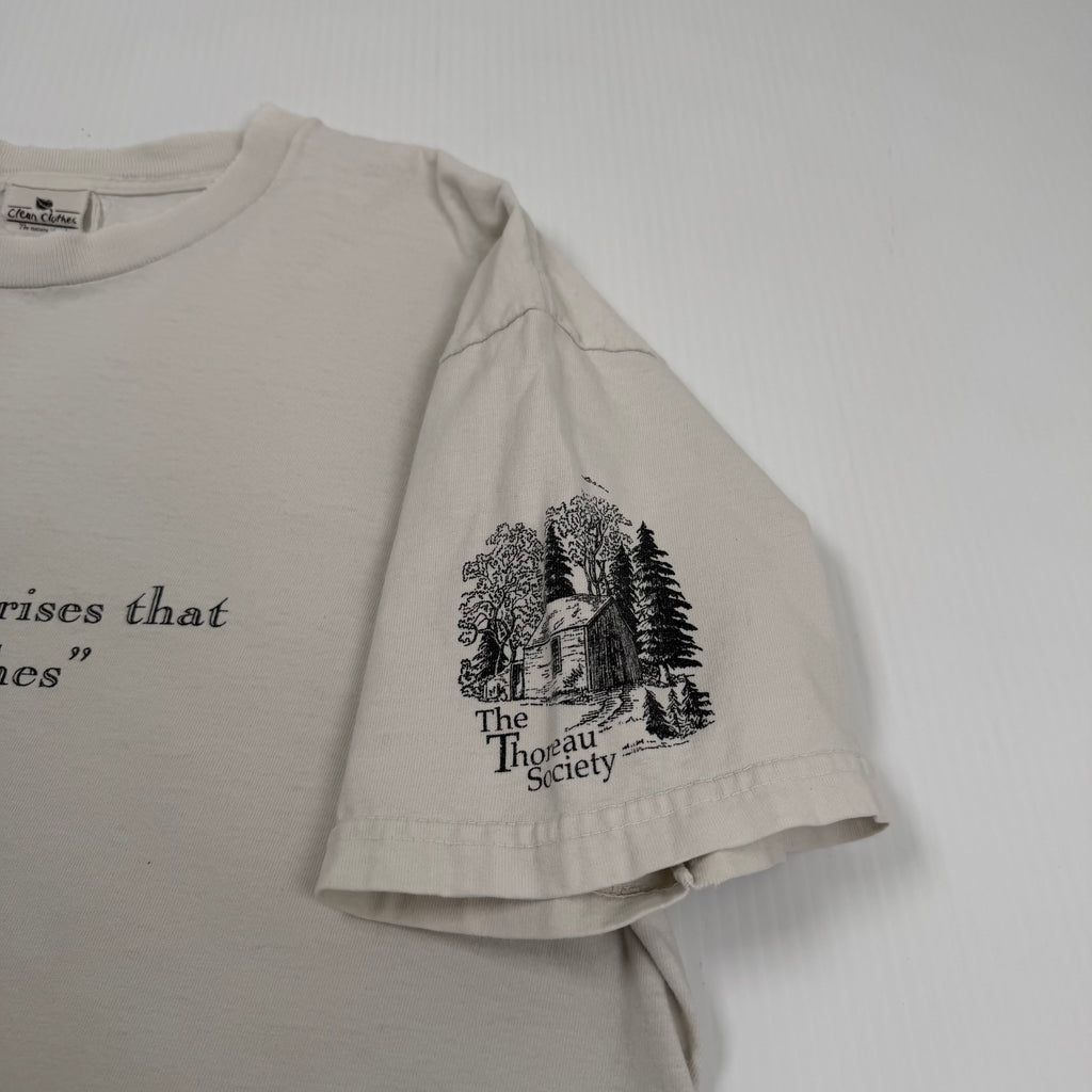 Vintage Henry David Thoreau Quote Tee XL