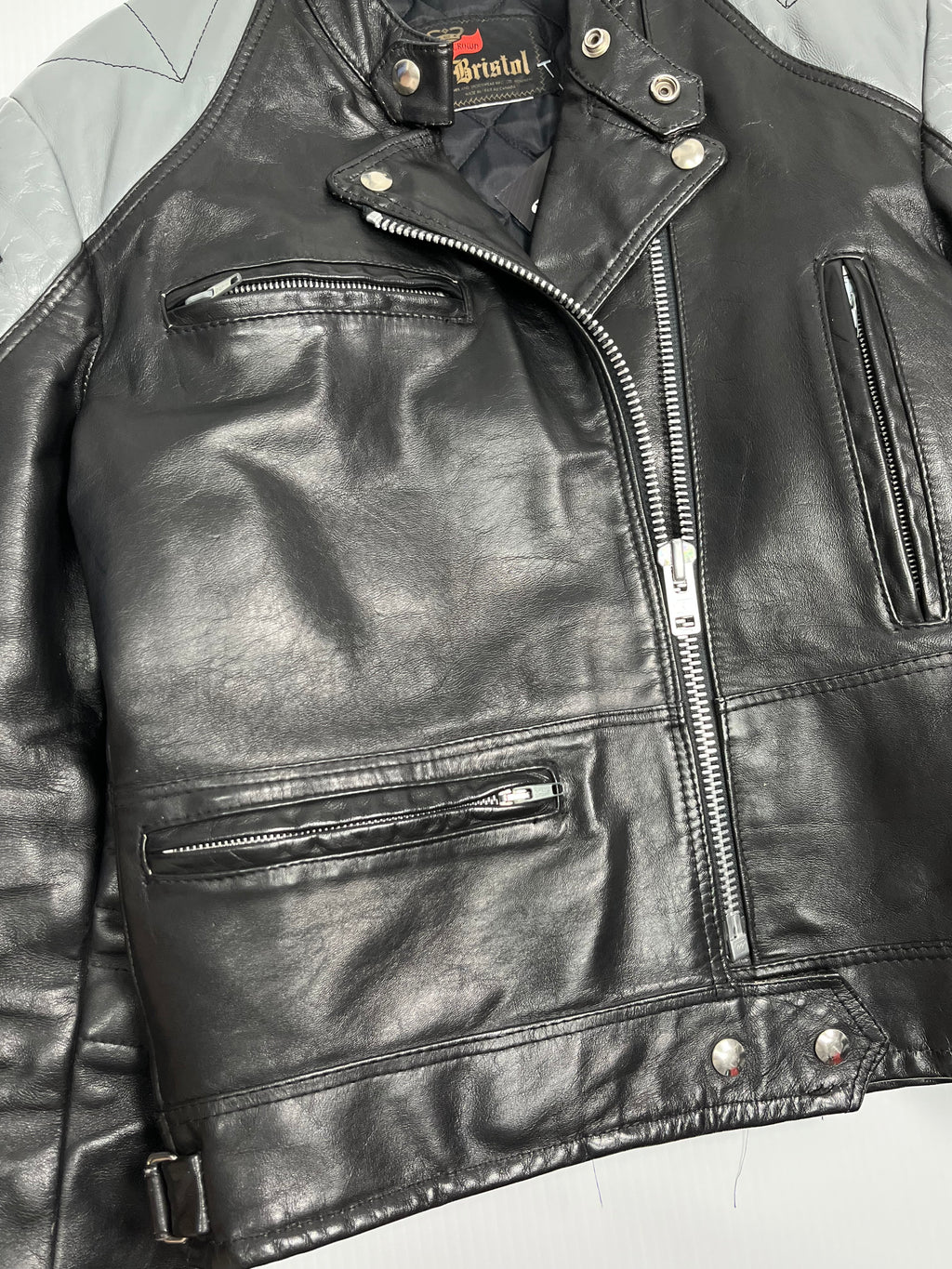 Vintage Bristol Leather Moto Jacket S