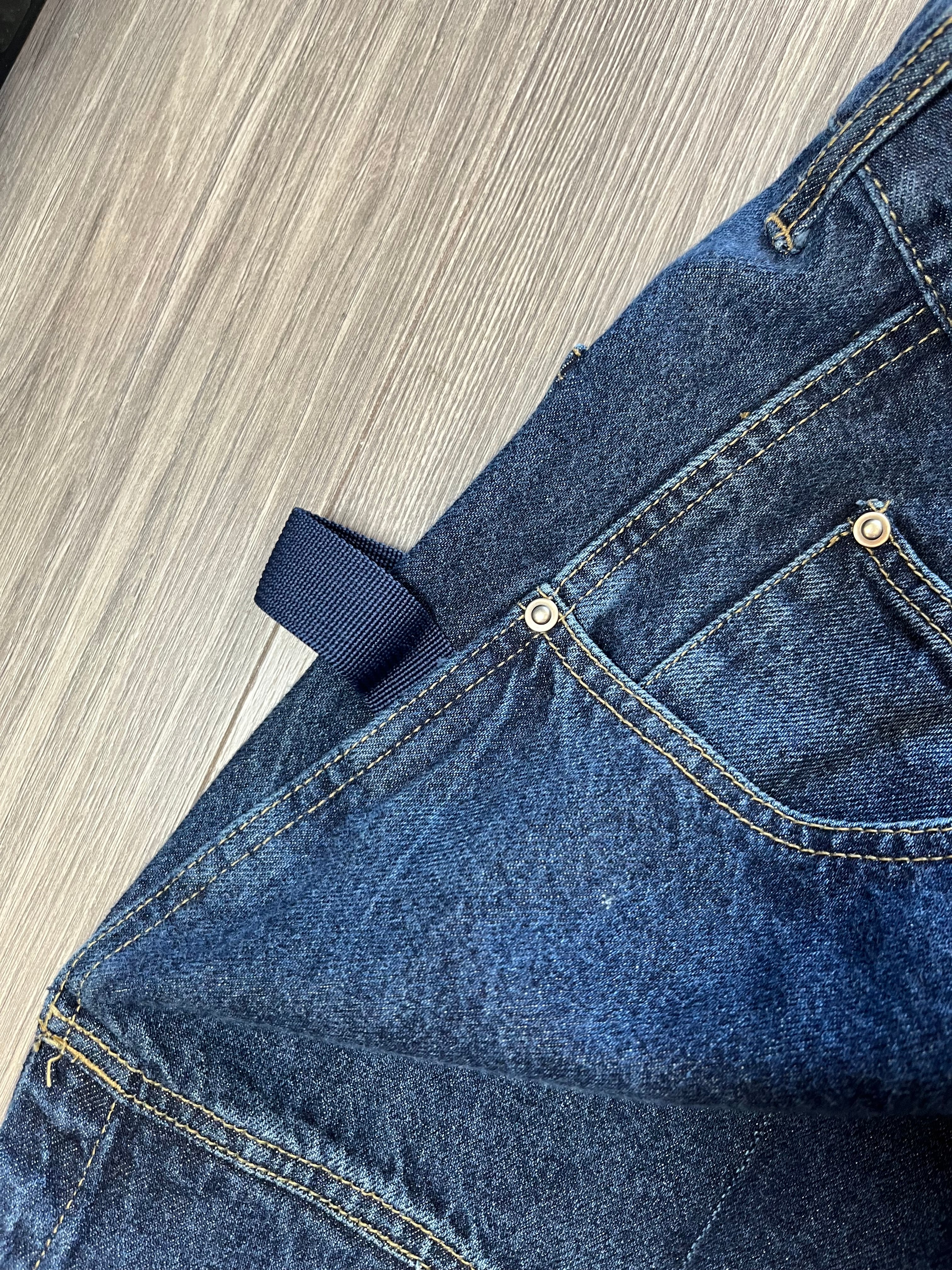 Y2K APCO Baggy Convertible Dark Wash Denim 34