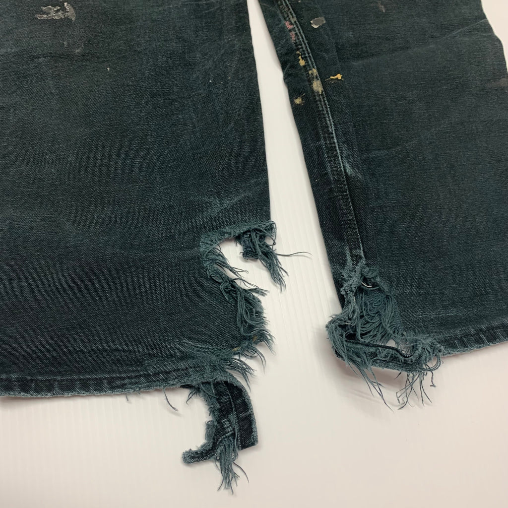 Carhartt Faded/Distressed Black Double Knees 33x34