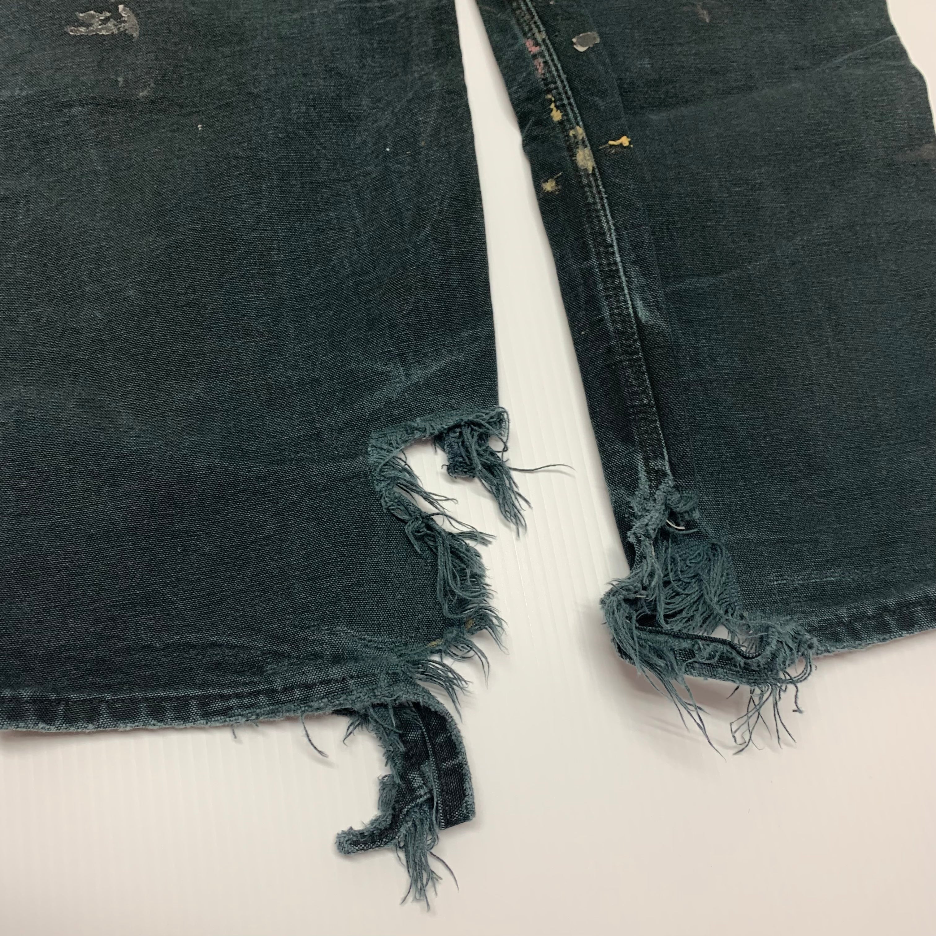 Carhartt Faded/Distressed Black Double Knees 33x34