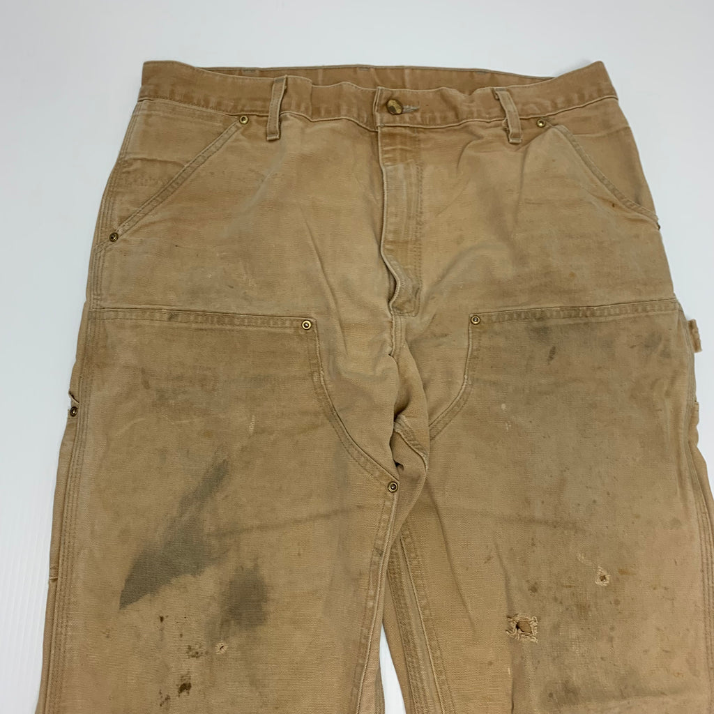Carhartt Tan Double Knee Denim 38x32
