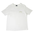 Stussy Logo Chartreuse Text Tee M