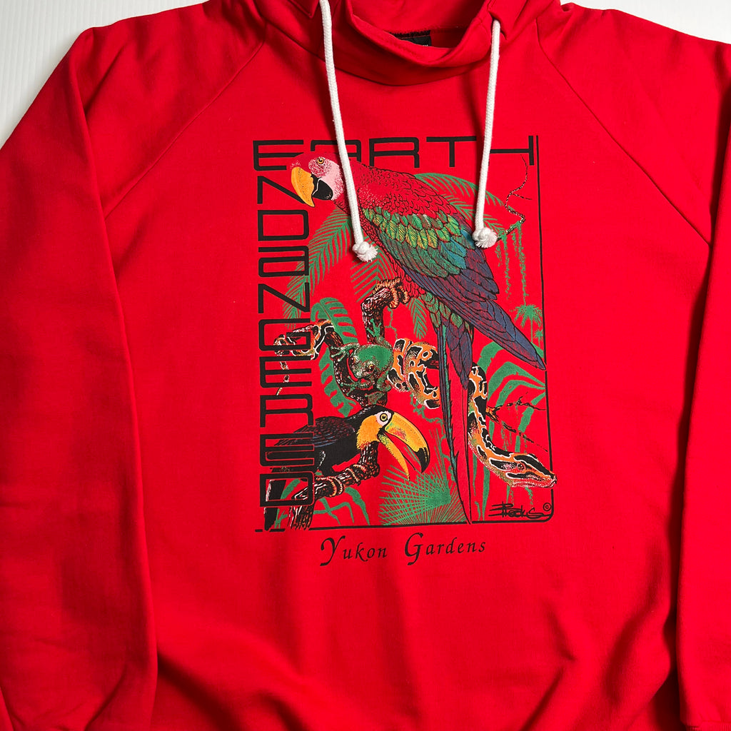 Vintage Endangered Earth Nature Sweatshirt XL