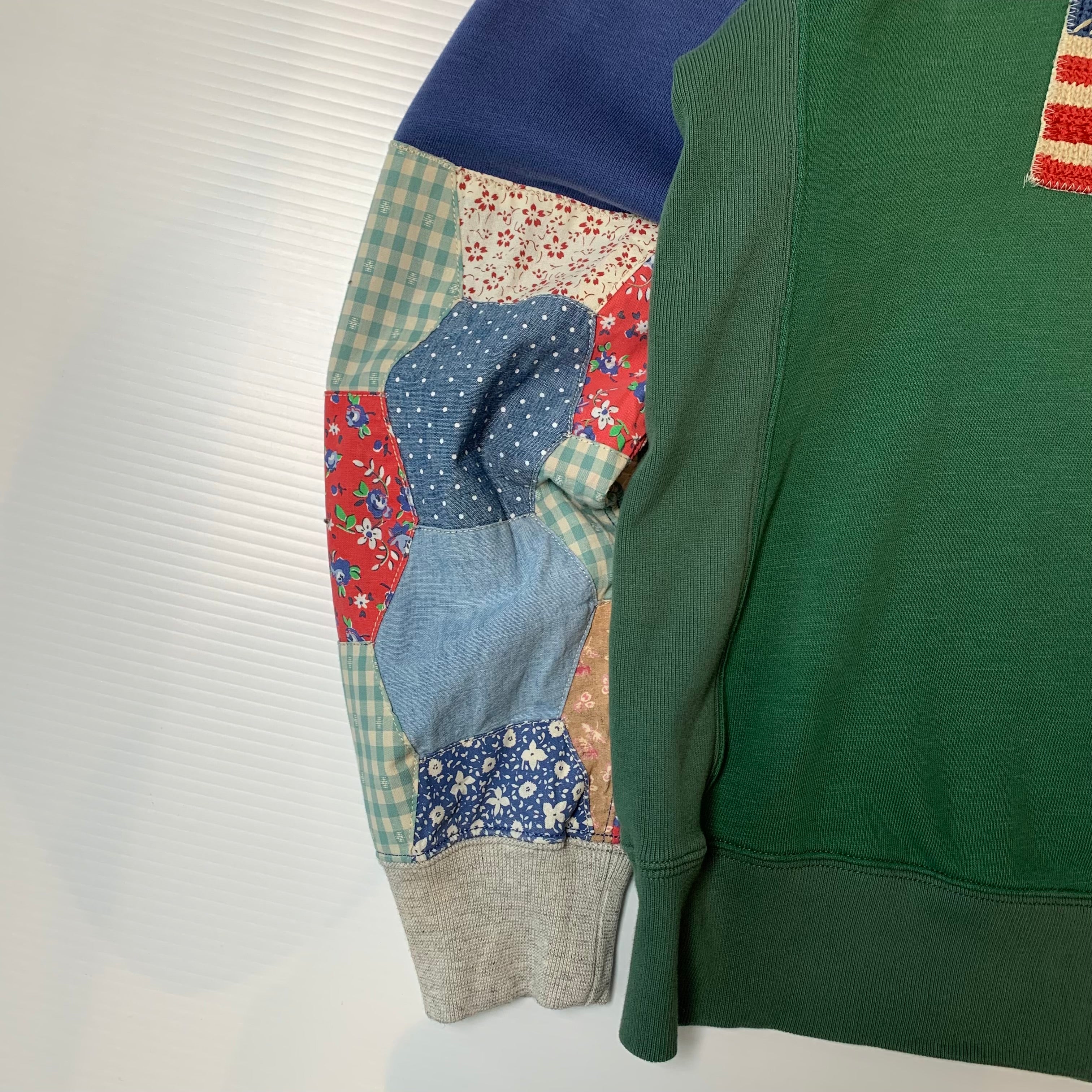 Polo Ralph Lauren Patchwork Sleeve Flag Crewneck S