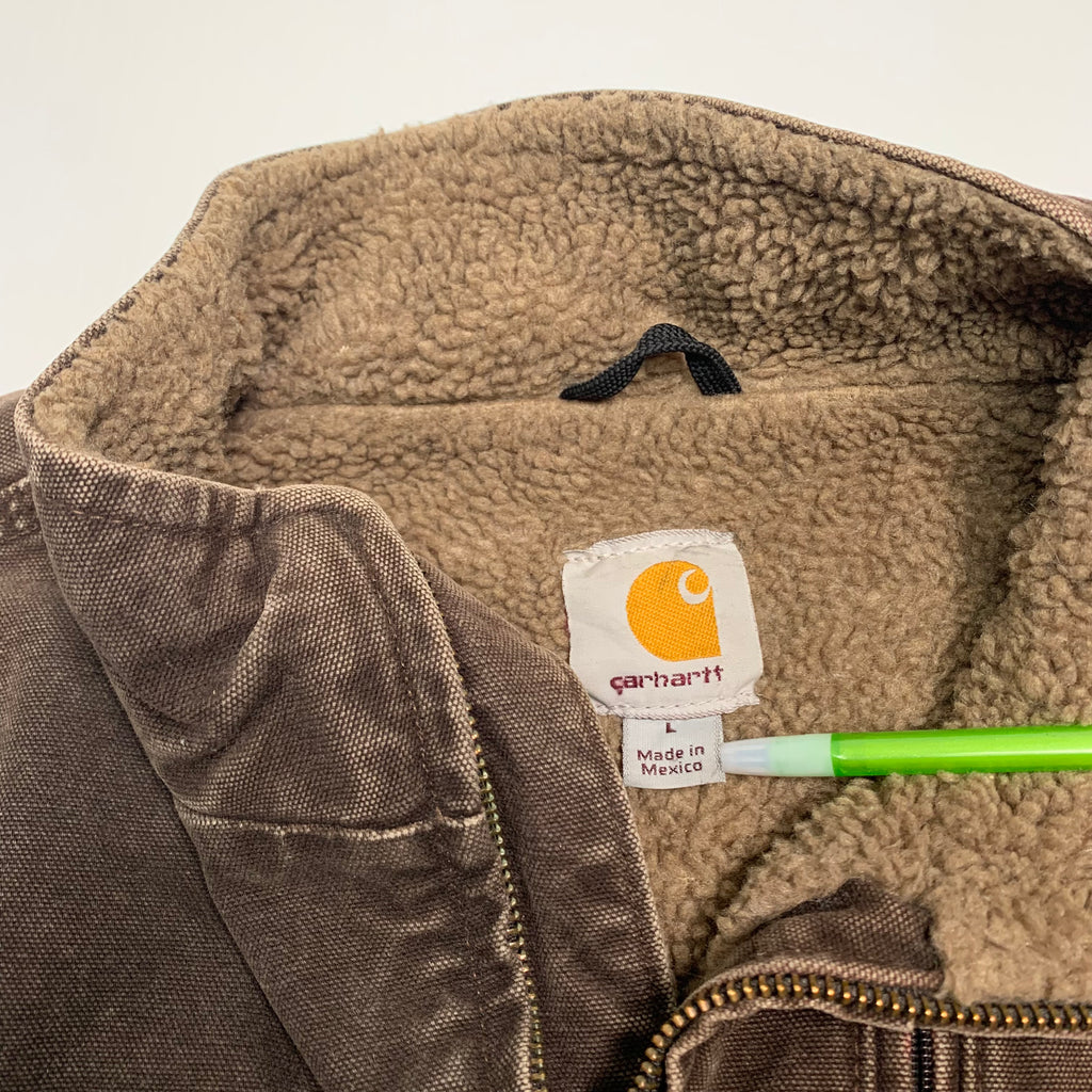 Carhartt Brown Sherpa Lined Vest L