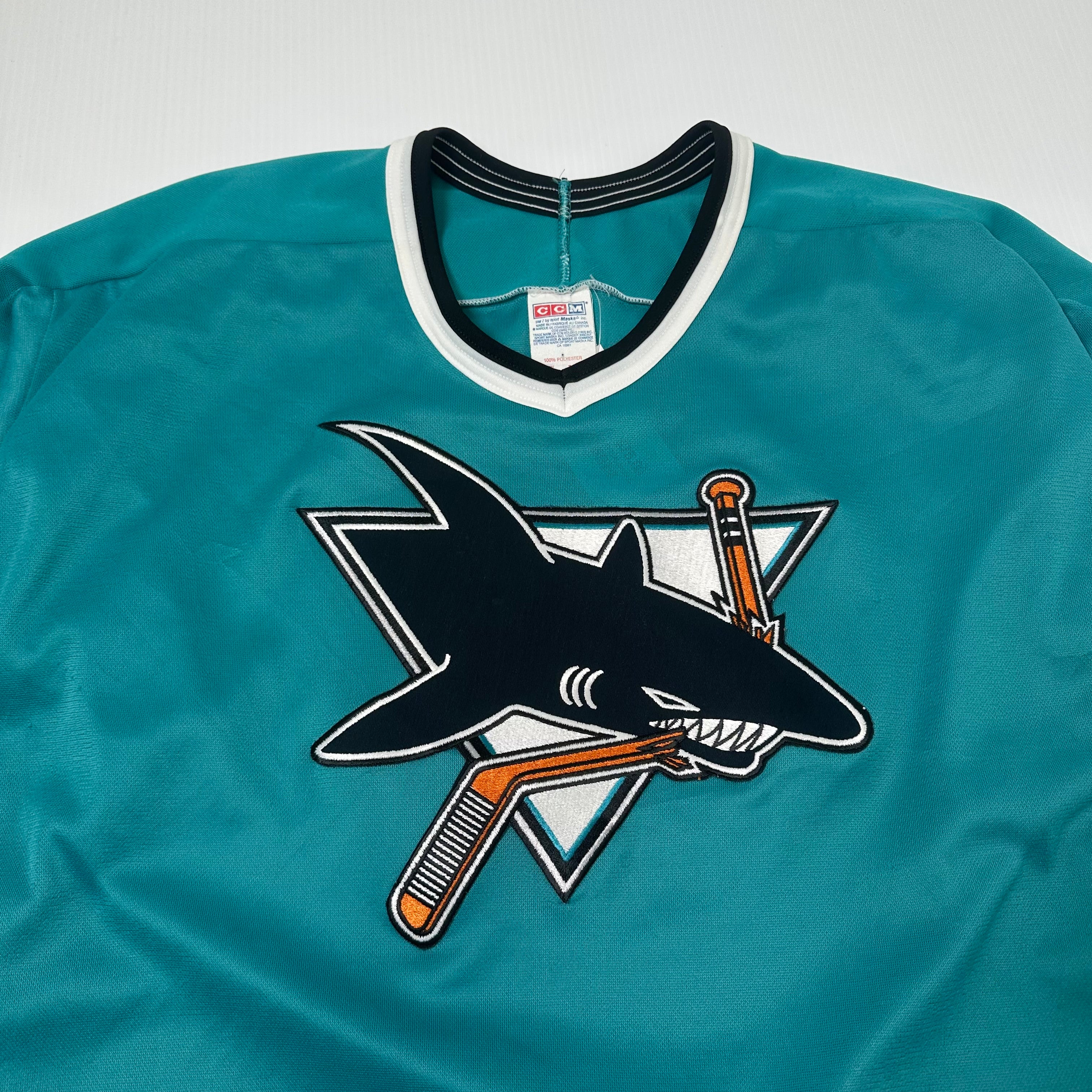 Vintage CCM San Jose Sharks NHL Hockey Jersey XL