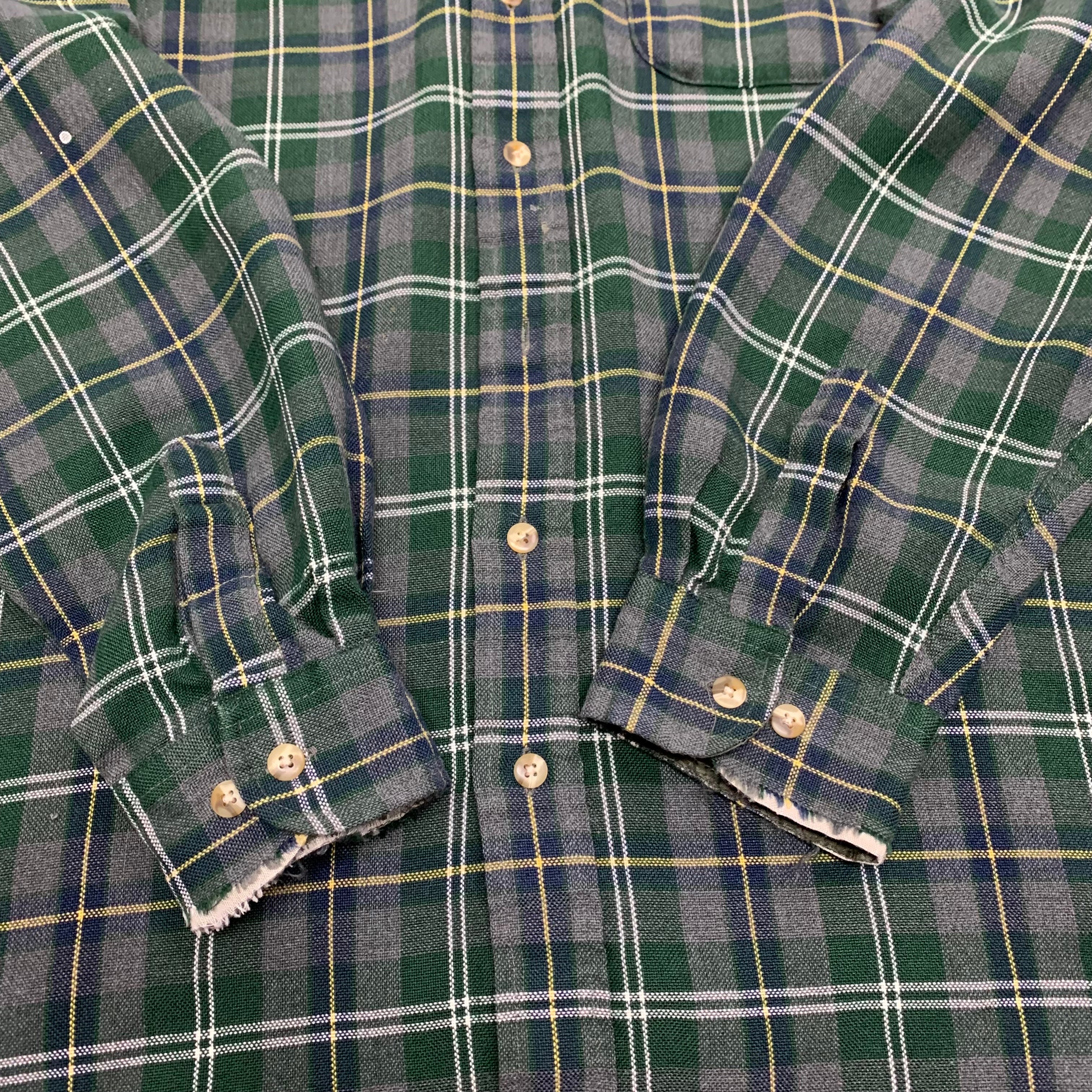 90s Marks Work Warehouse Plaid Button-Up L
