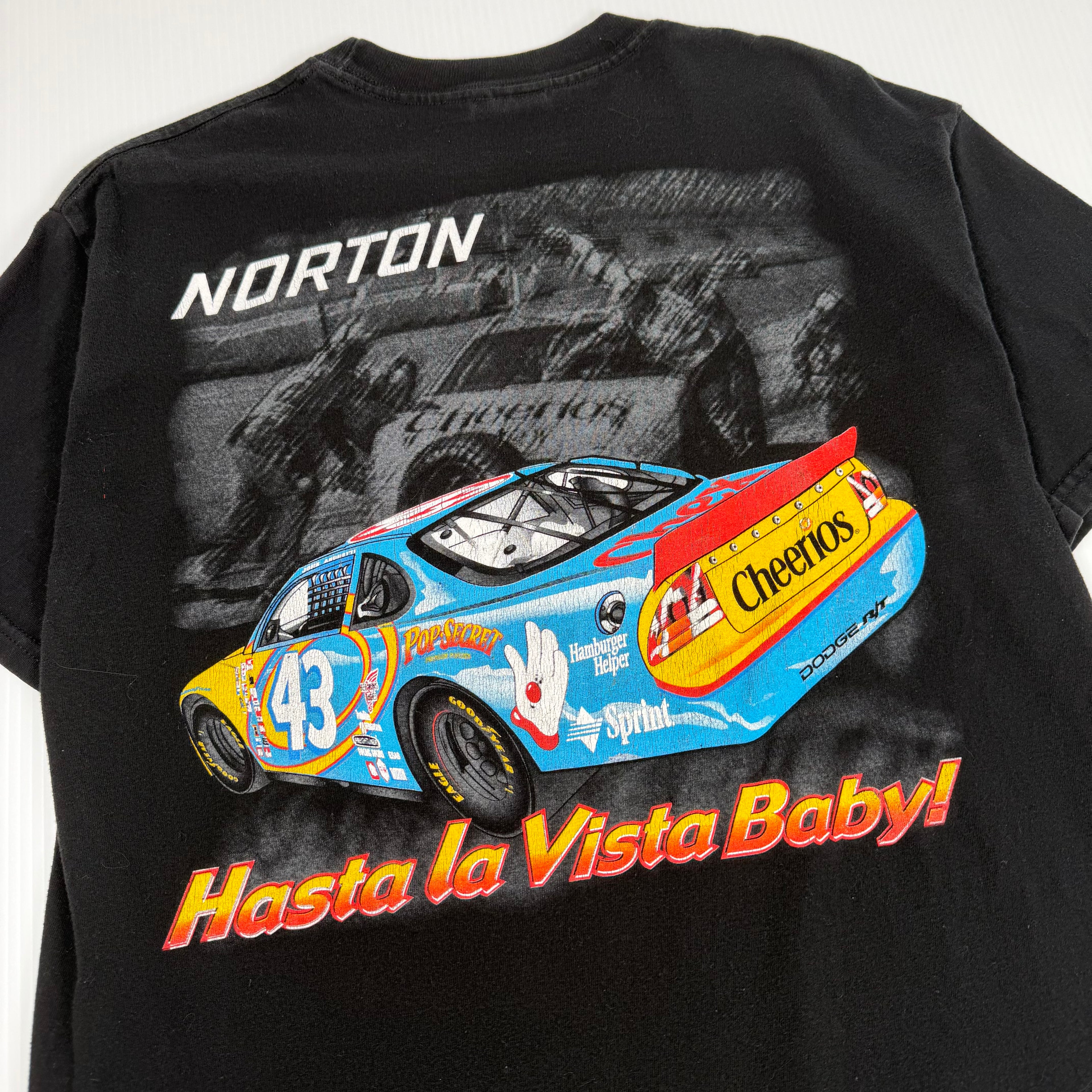 Vintage Norton NASCAR Hasta La Vista Racing Tee L