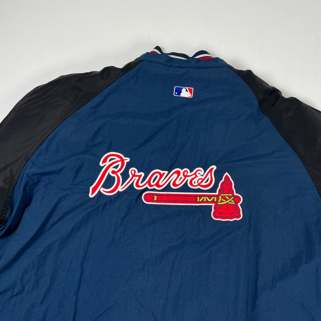 Vintage Starter Atlanta Braves 1/2 Zip Puffer L