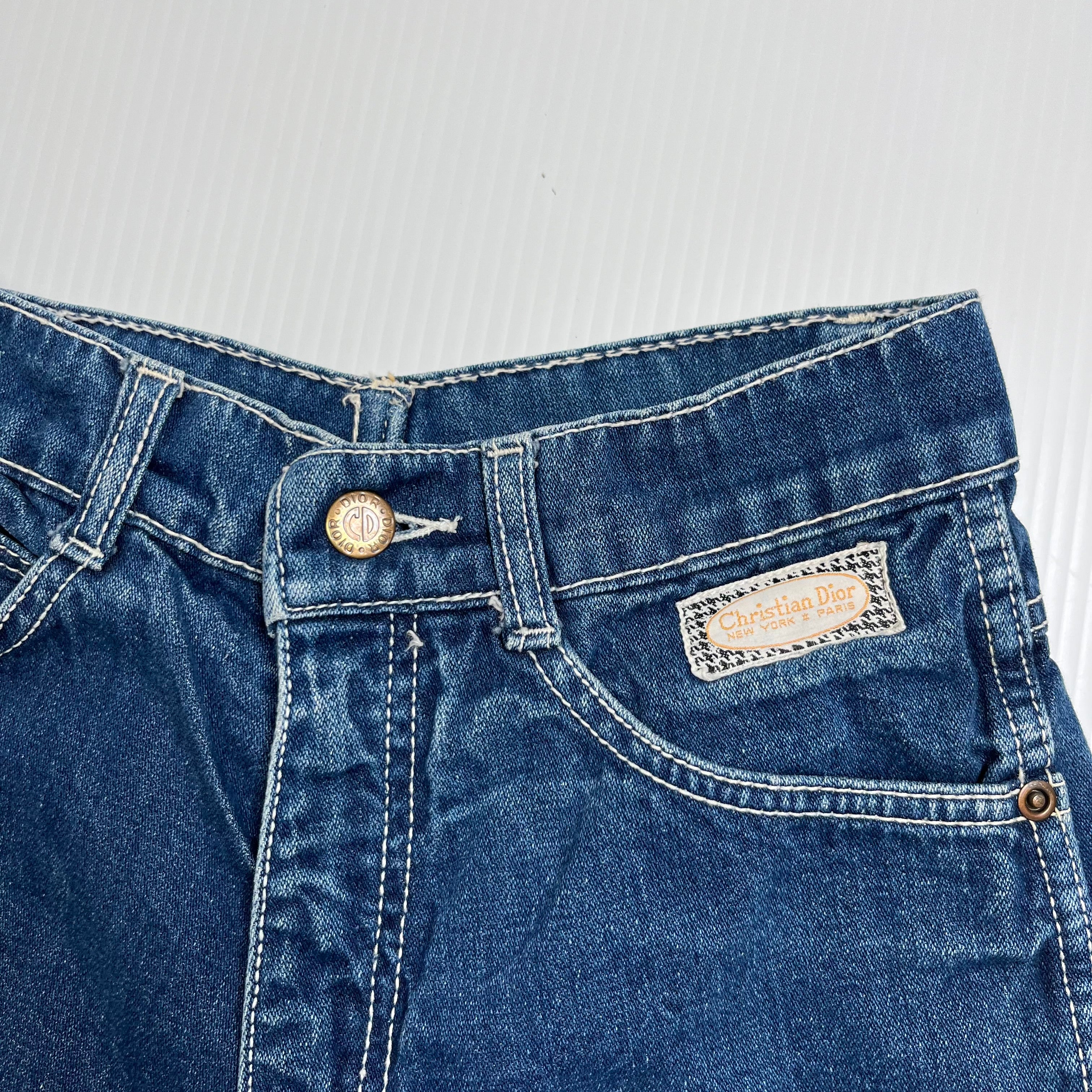 Vintage Christian Dior Denim Capri Shorts 29