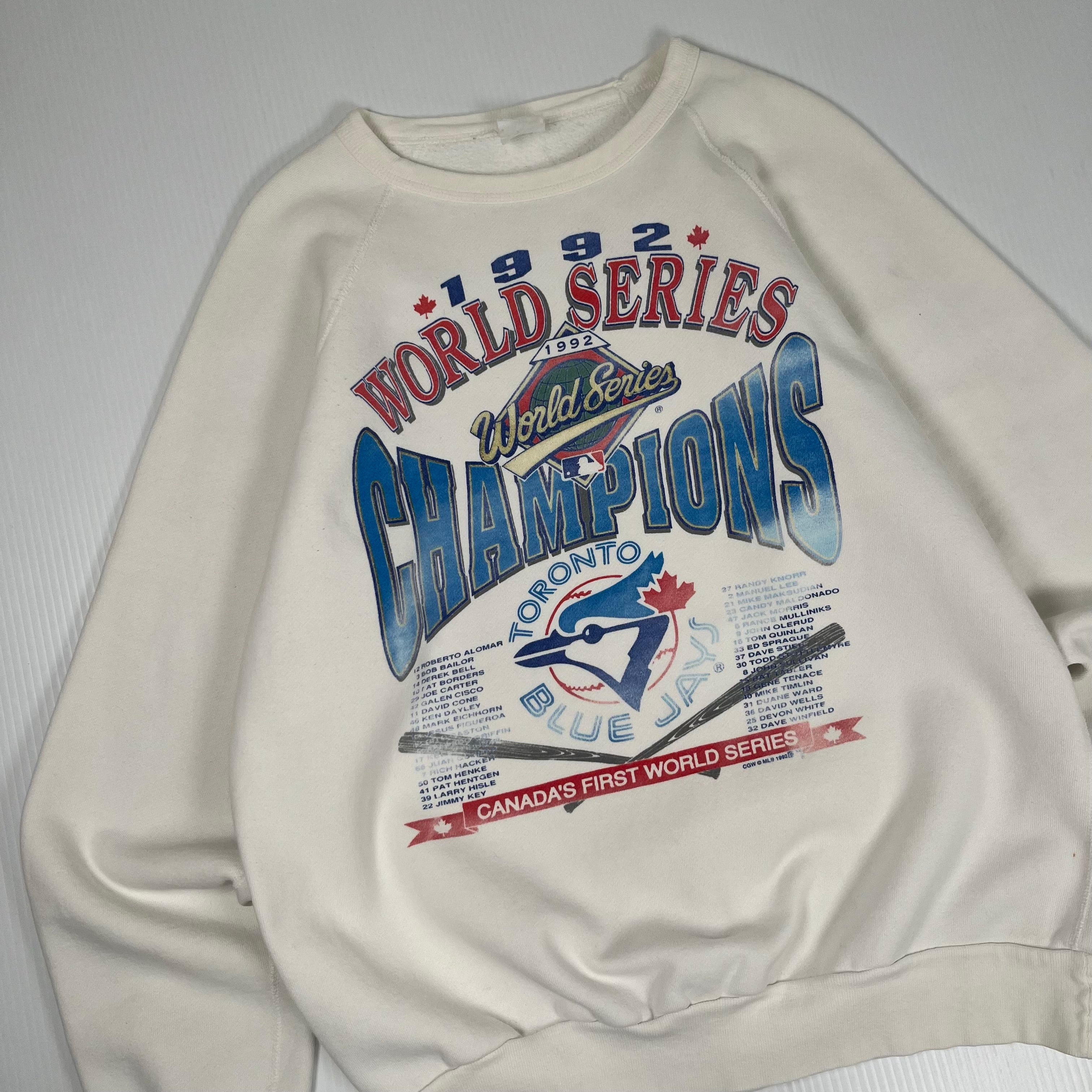1992 Toronto Blue Jays World Series Crewneck L