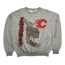 Load image into Gallery viewer, 90s Calgary Flames Intensity NHL Crewneck L
