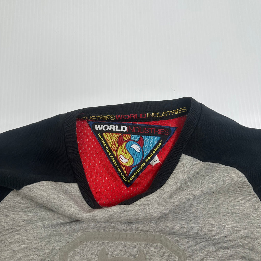 Vintage World Industries Flame Boy Logo Crewneck L
