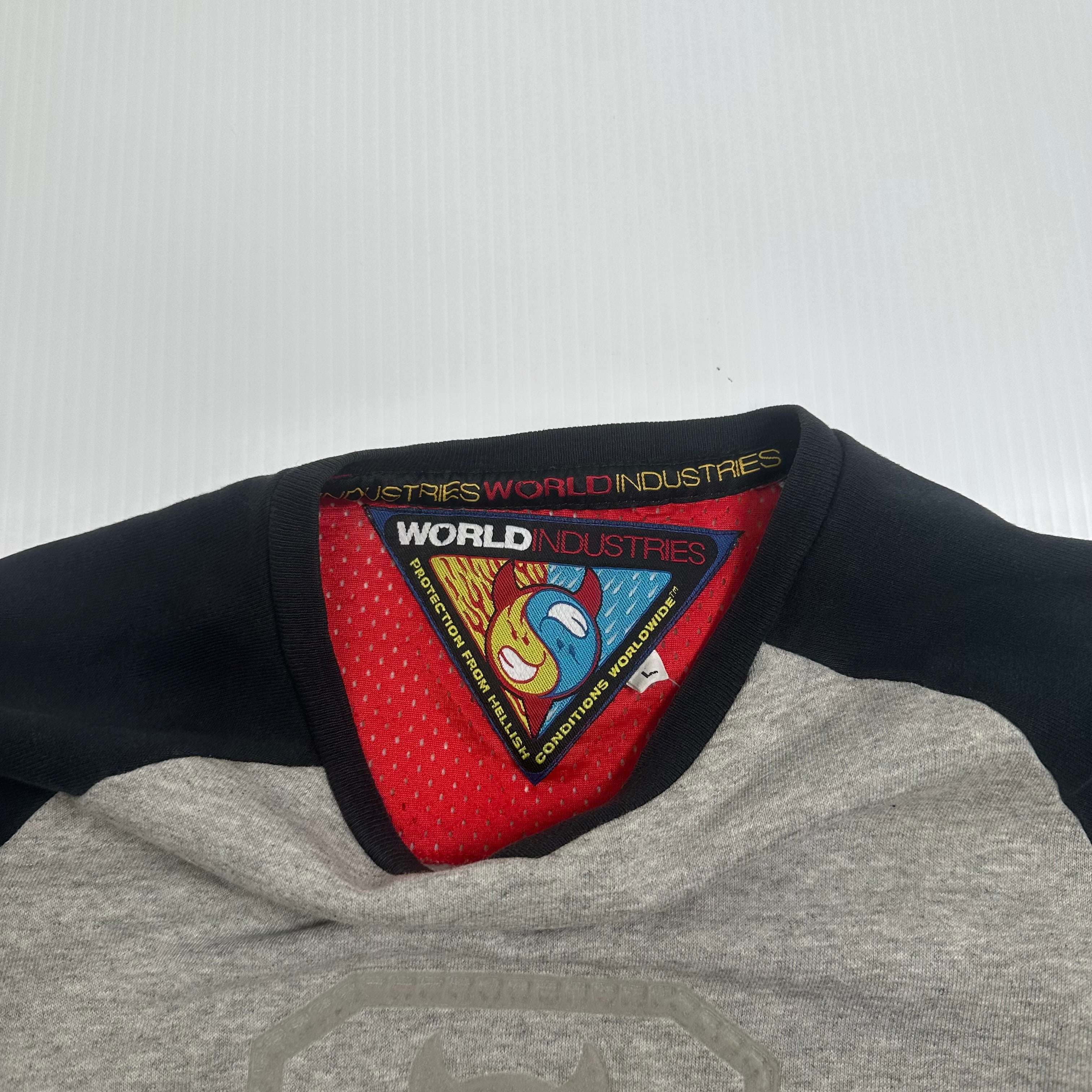 Vintage World Industries Flame Boy Logo Crewneck L