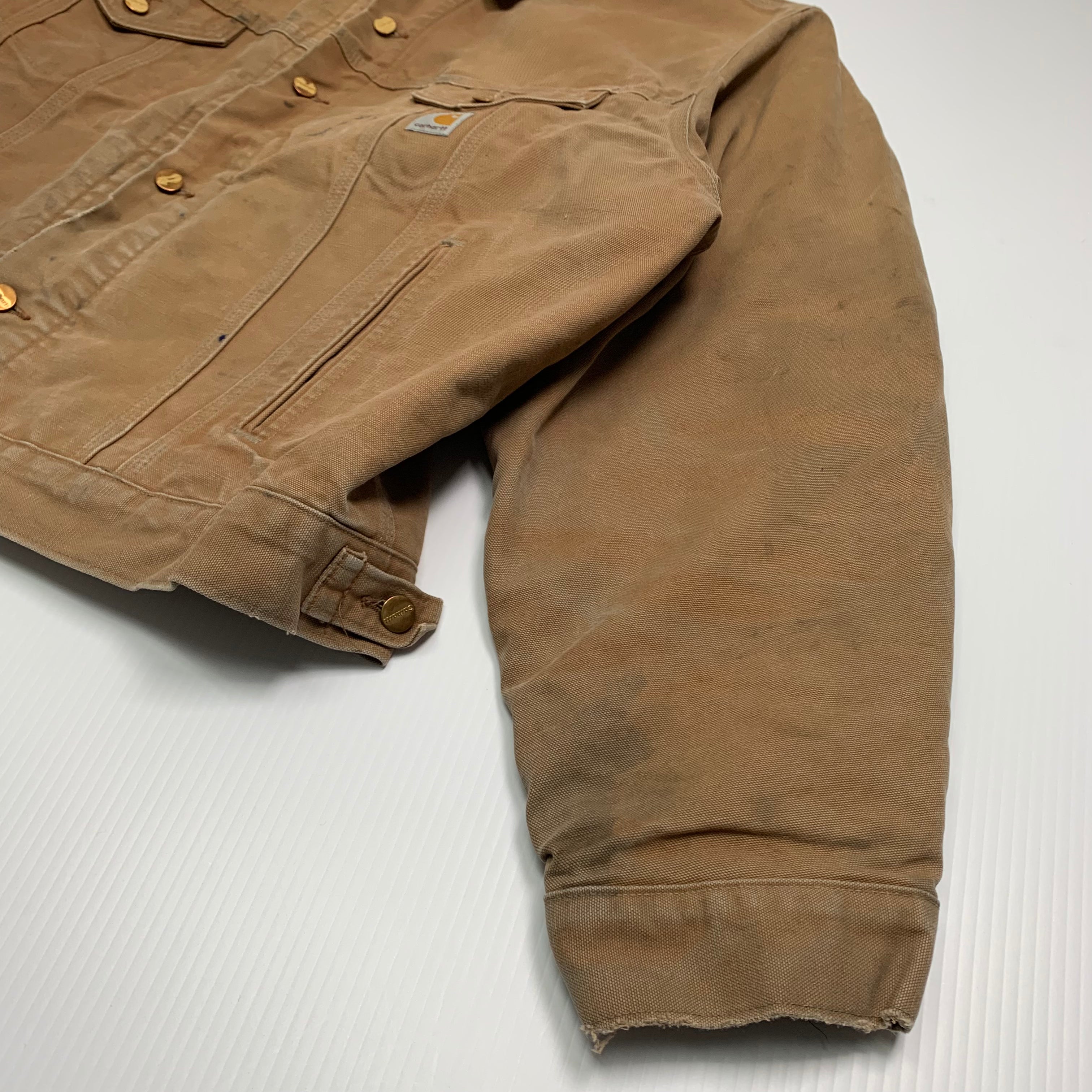 Carhartt J148 Tan Denim Jacket XXL