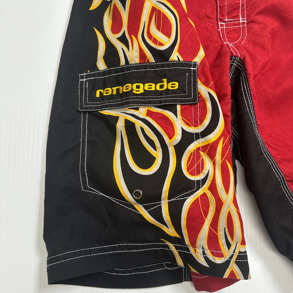 Y2K Bluenotes Renegade Flames Boardshorts S
