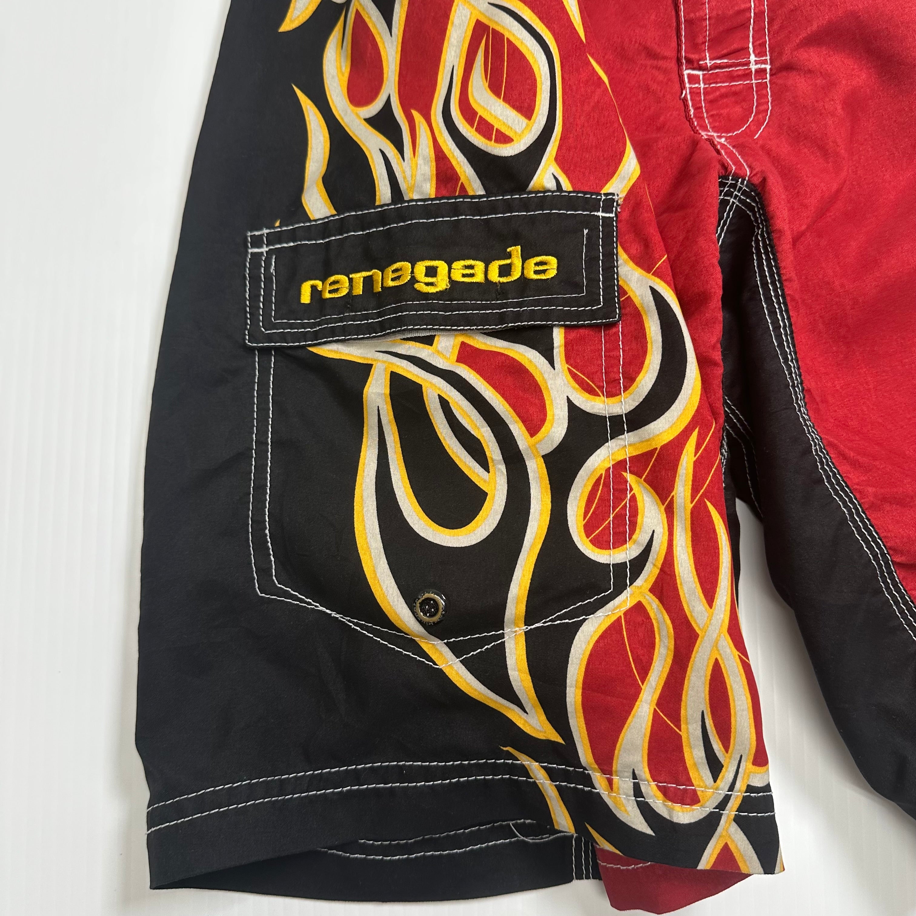 Y2K Bluenotes Renegade Flames Boardshorts S