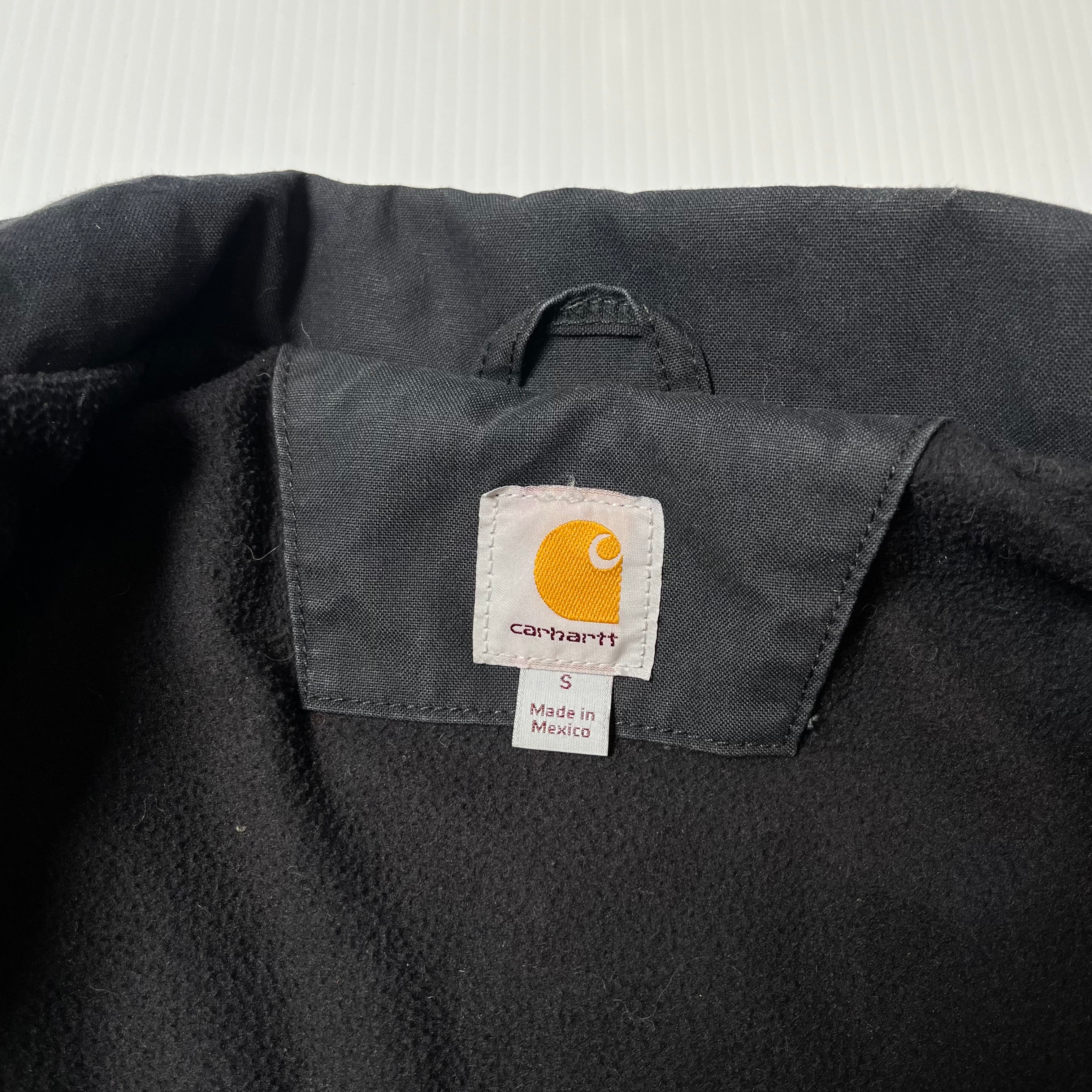 Vintage Carhartt Full Zip Fleece Lined Marlboro Patch Jacket S