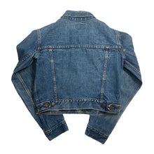 Load image into Gallery viewer, Vintage Levi&#39;s Black Tab Cropped Denim Jacket XS
