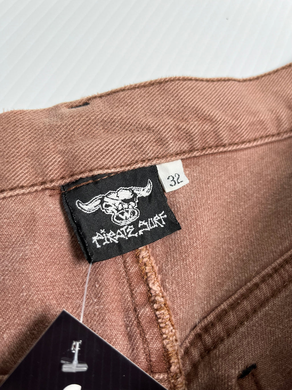 Vintage Pirate Surf Faded Denim Shorts 30
