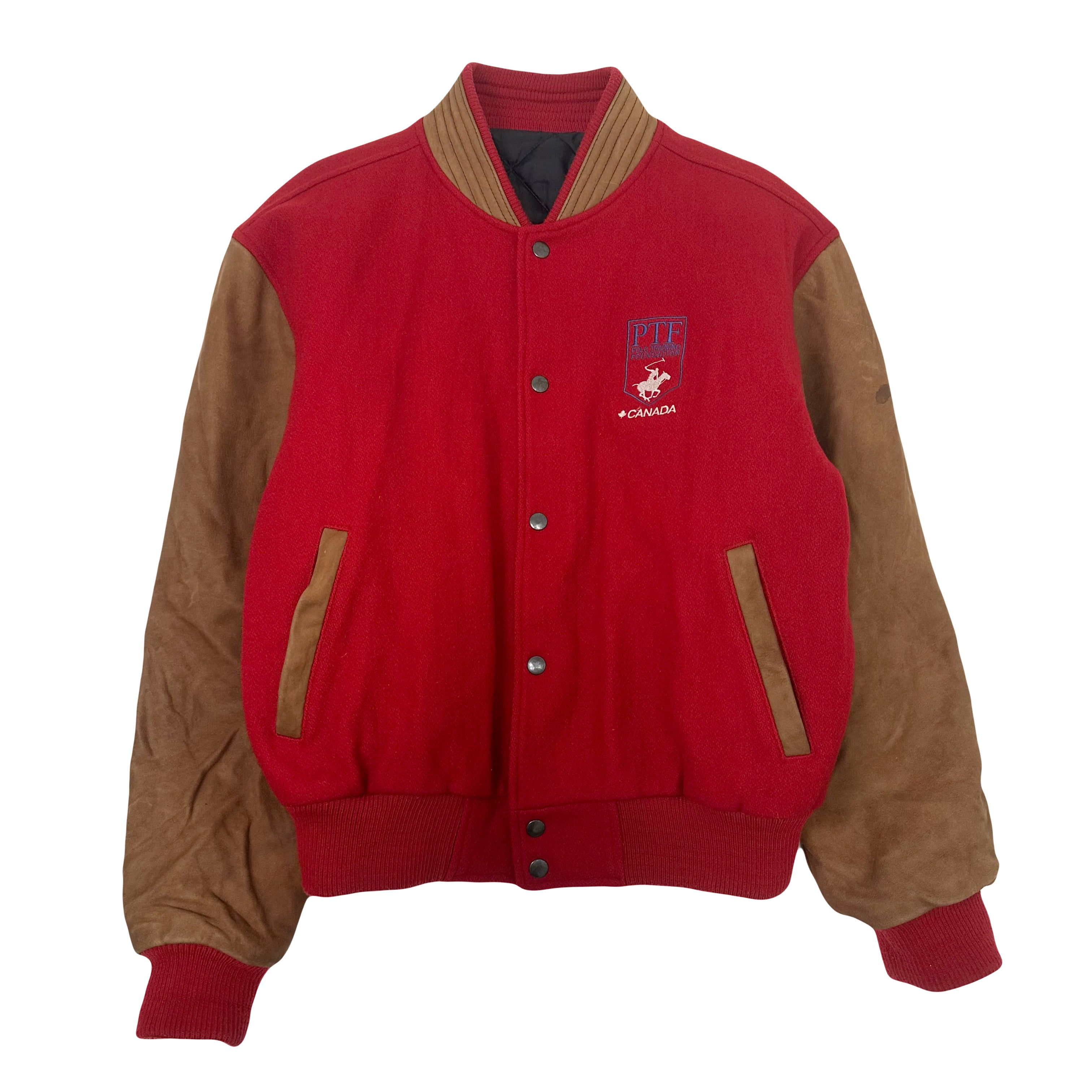 Vintage Polo Training Canada Varsity Jacket M