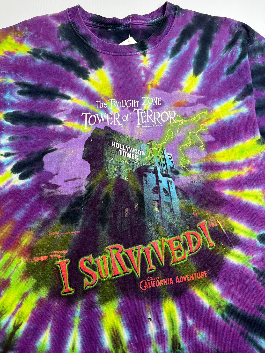 Disney's The Twilight Zone Tower of Terror Tie Dye Tee L