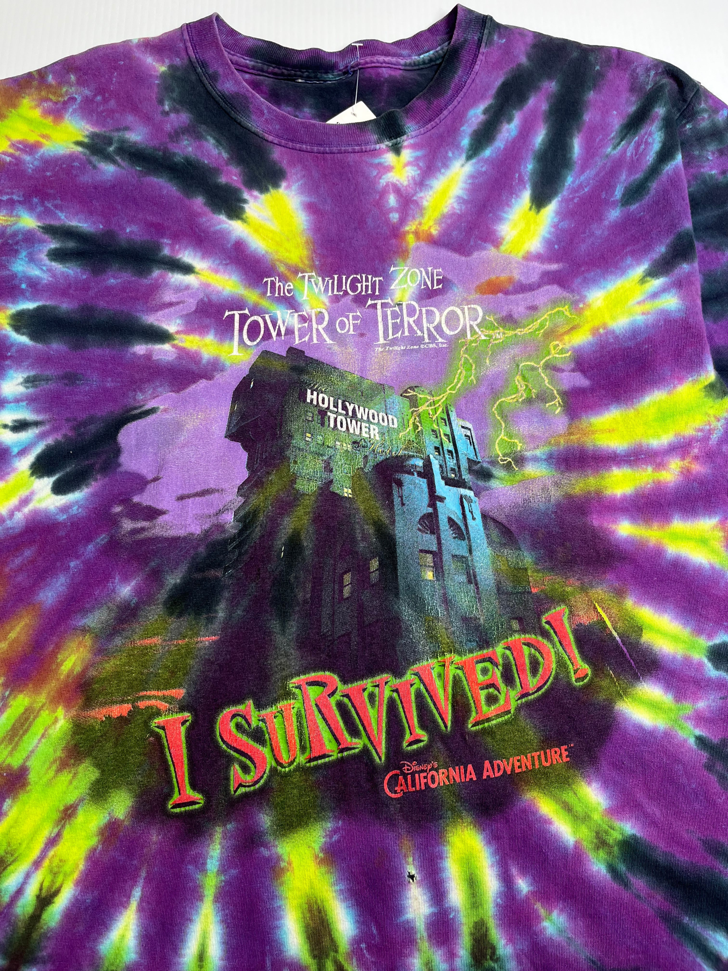 Disney's The Twilight Zone Tower of Terror Tie Dye Tee L