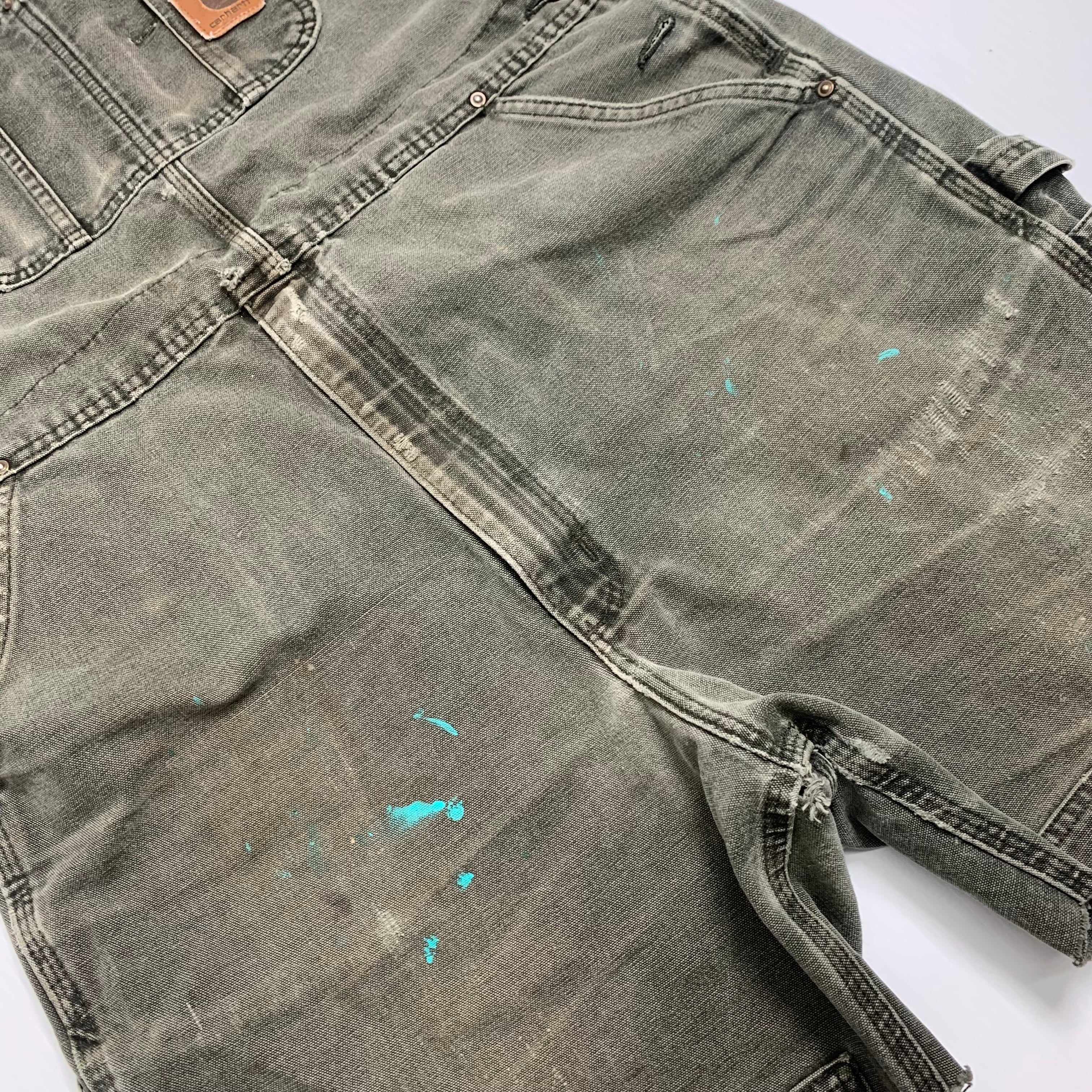 Vintage Carhartt Cutoff Short Overalls 36
