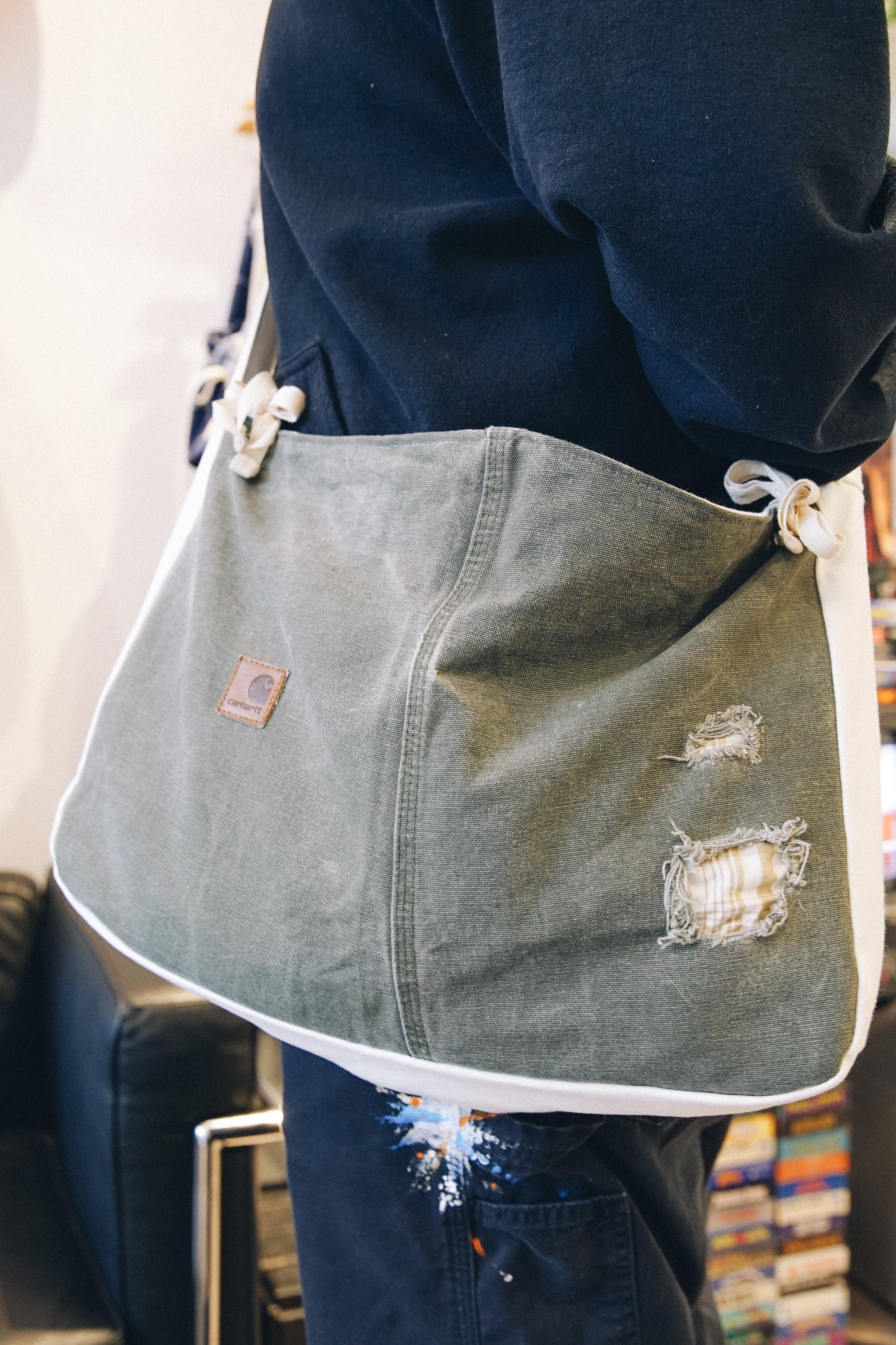 Rework Carhartt Denim Wide Side Bag