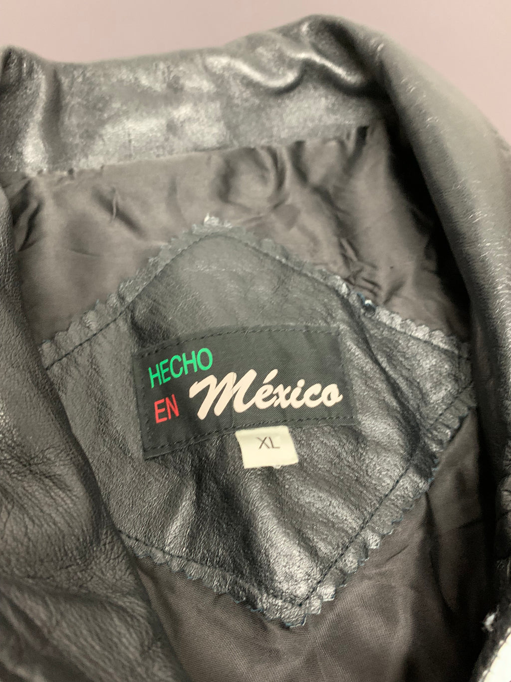 90’s Raiders Leather Varsity Jacket XL