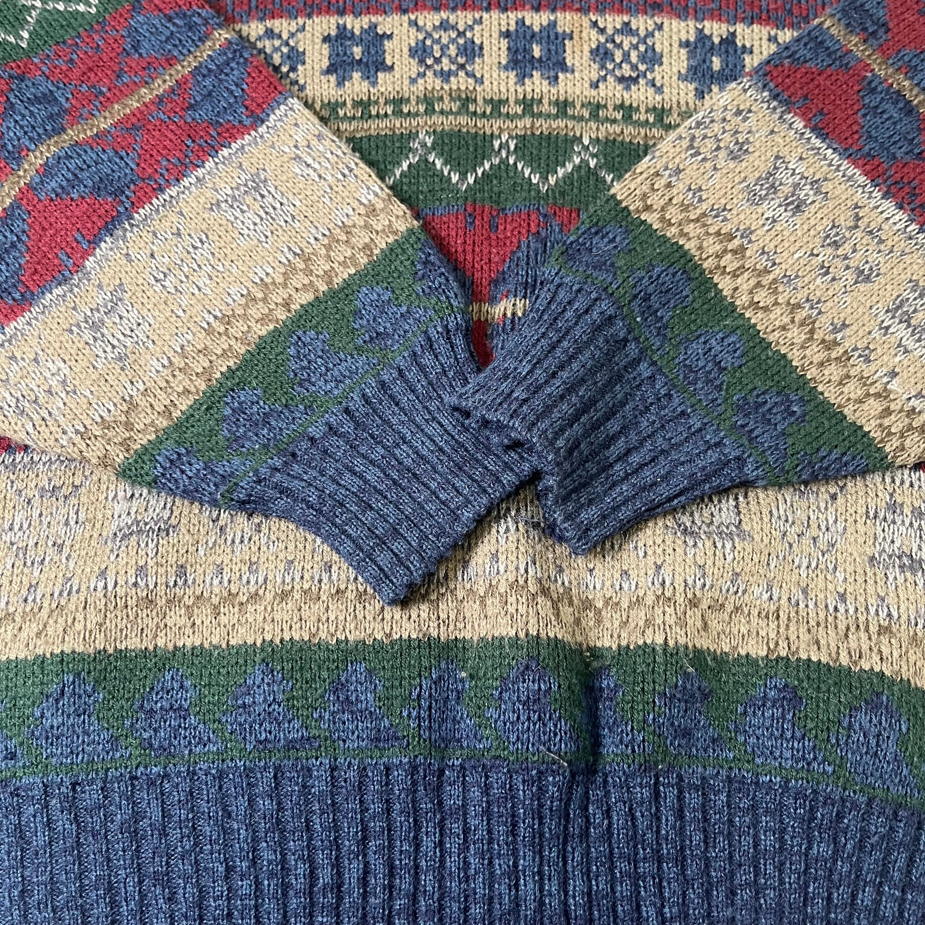 Vintage Christopher Barnes Striped knit Sweater M