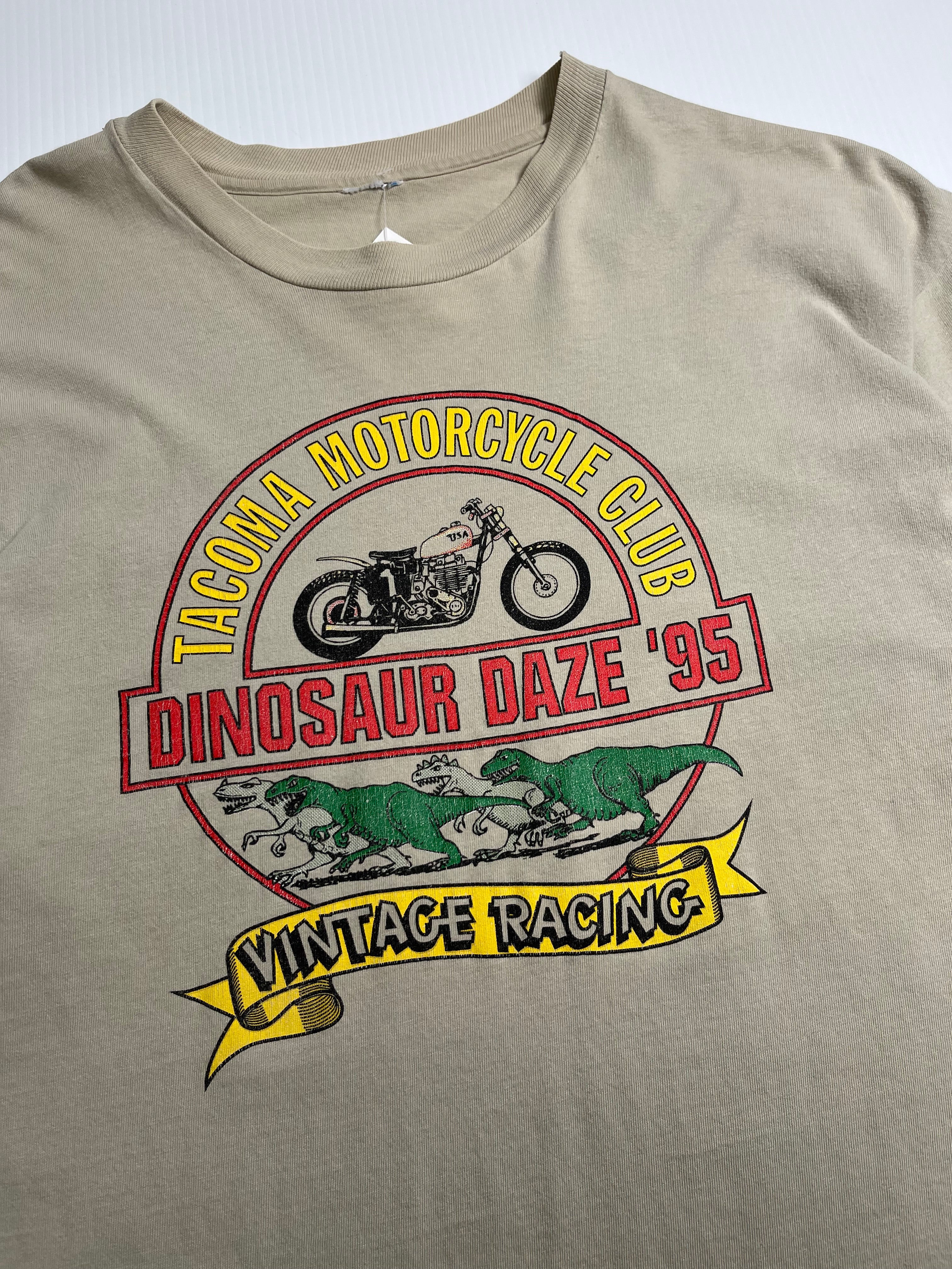 1995 Dinosaur Daze Tacoma Motorcyle Club Tee XL