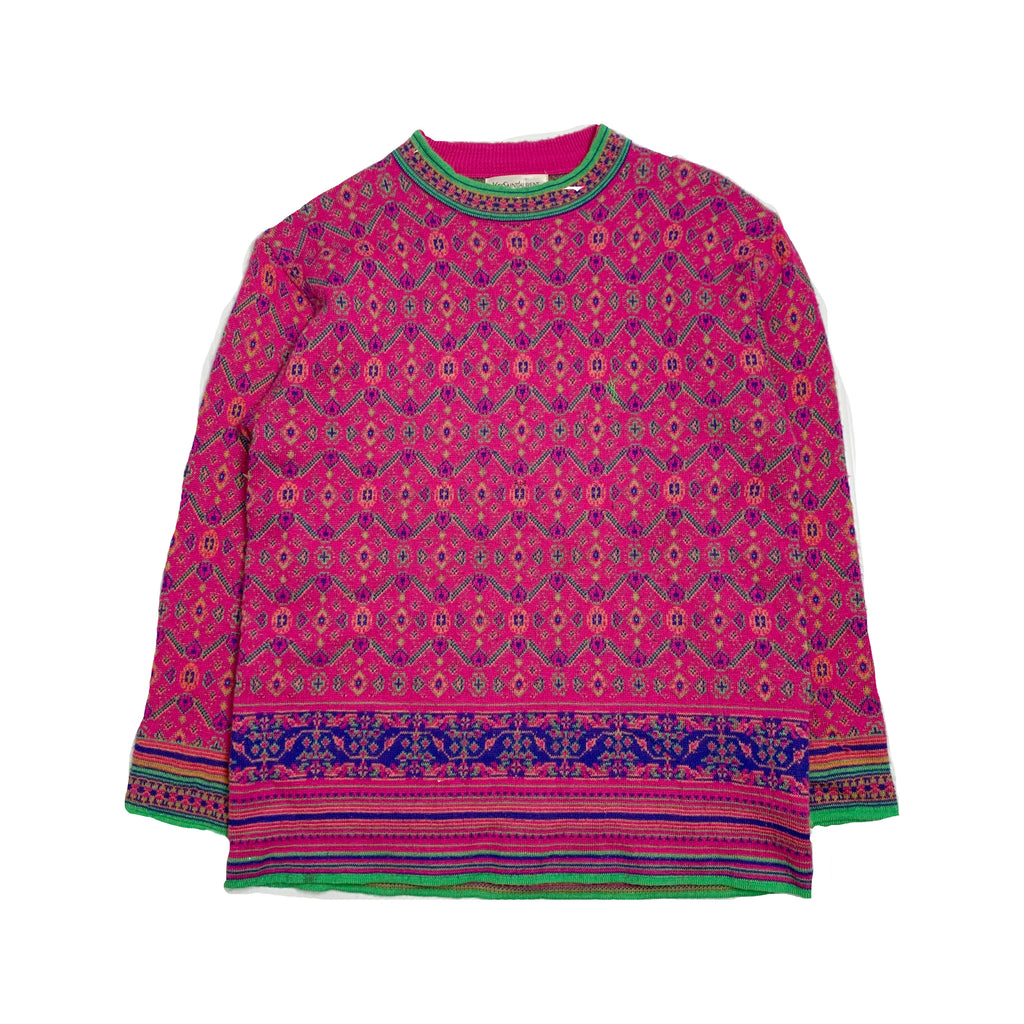 Yves Saint Laurent Patterned Knit Sweater S